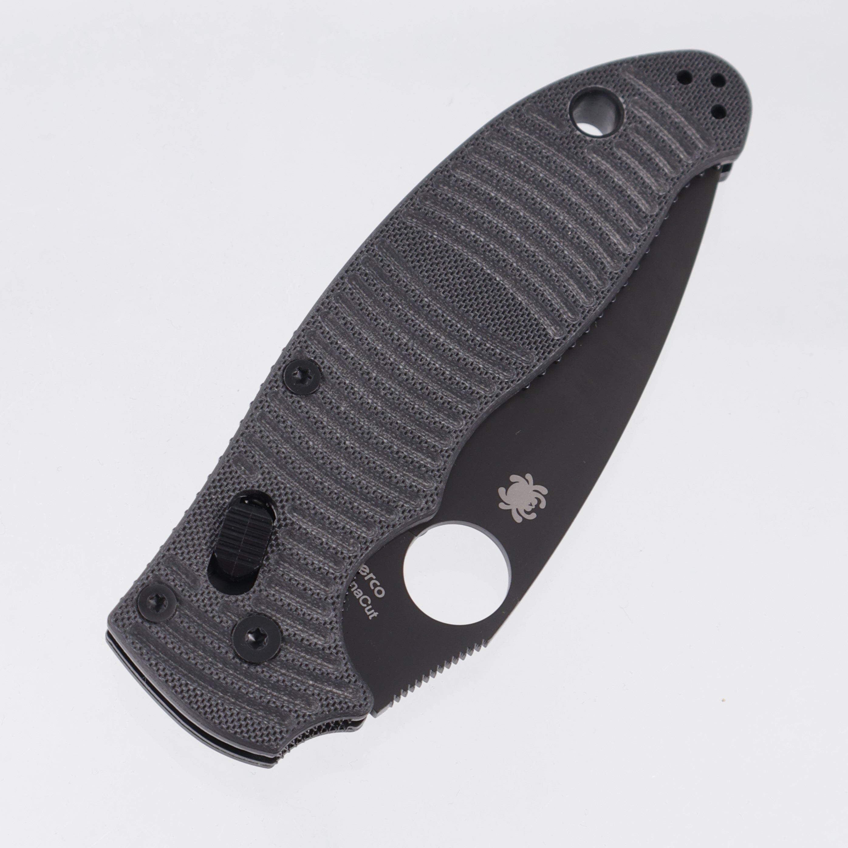Spyderco Manix 2 Salt - Black Textured G10 - DLC Magnacut - C101GMCBKP2