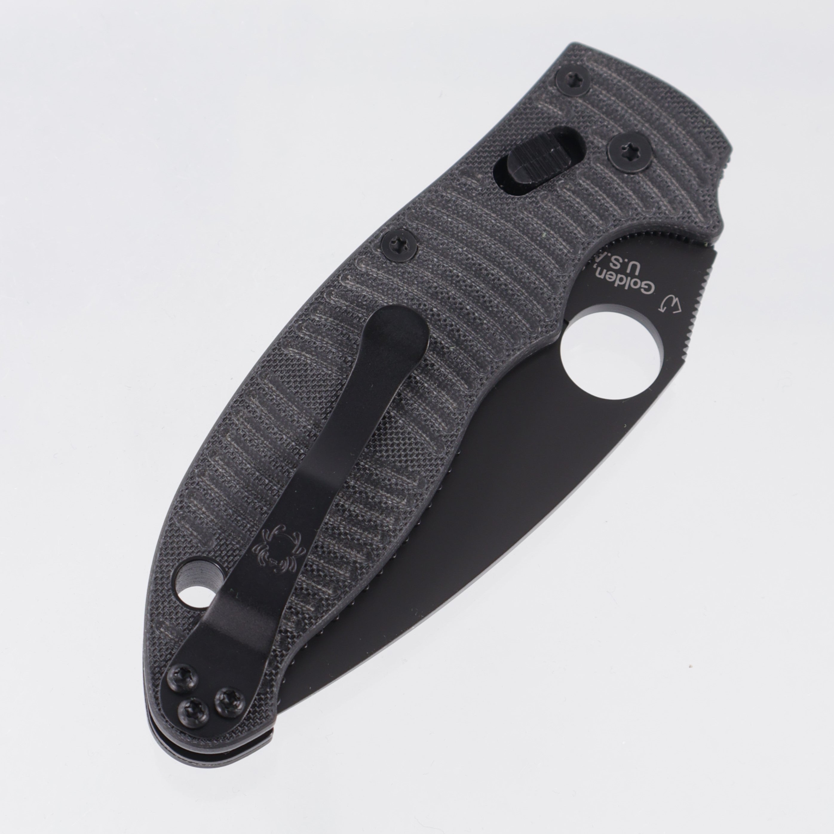 Spyderco Manix 2 Salt - Black Textured G10 - DLC Magnacut - C101GMCBKP2