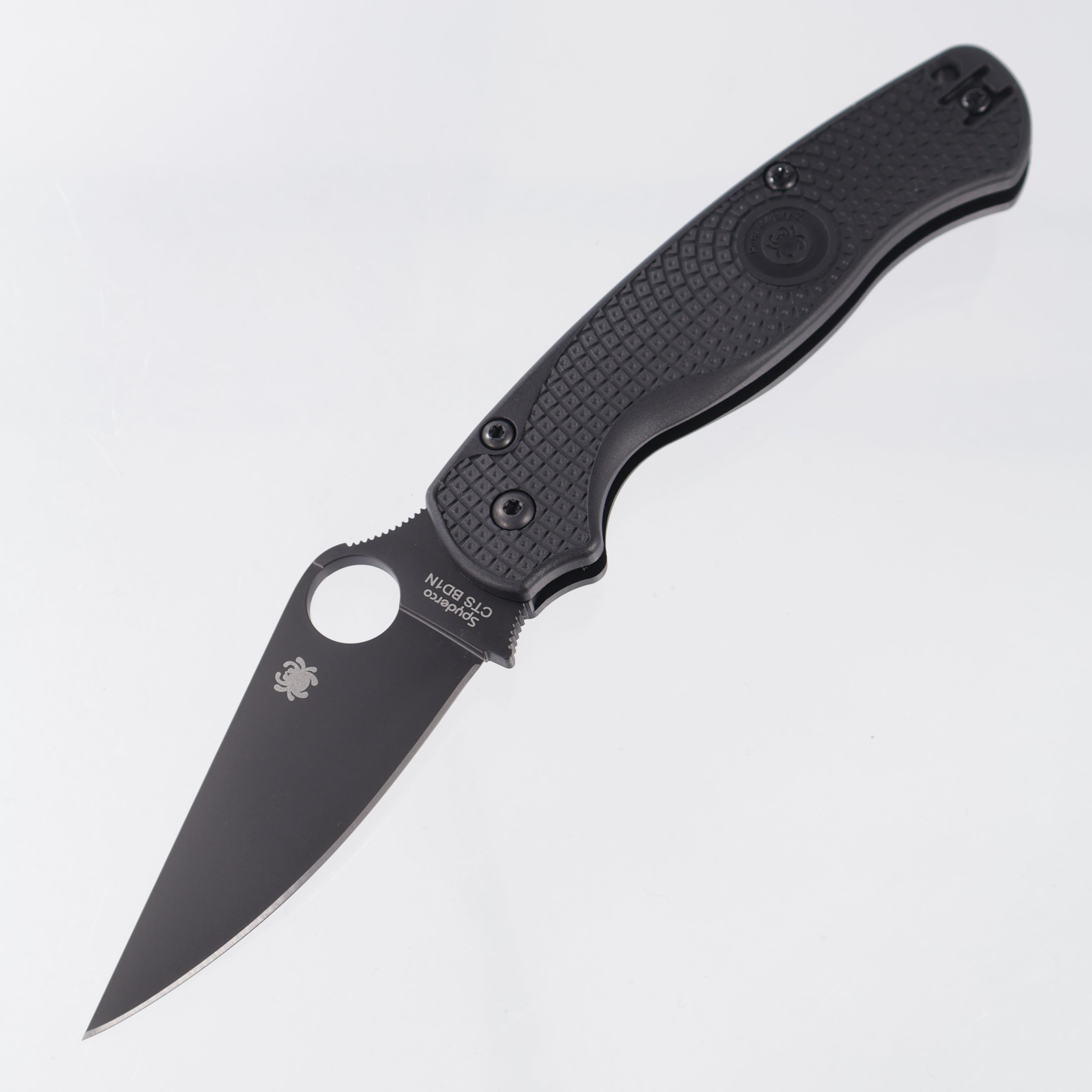 Spyderco Paramilitary 2 Lighweight - Black FRN - DLC CTS-BD1N - C81PBBK2