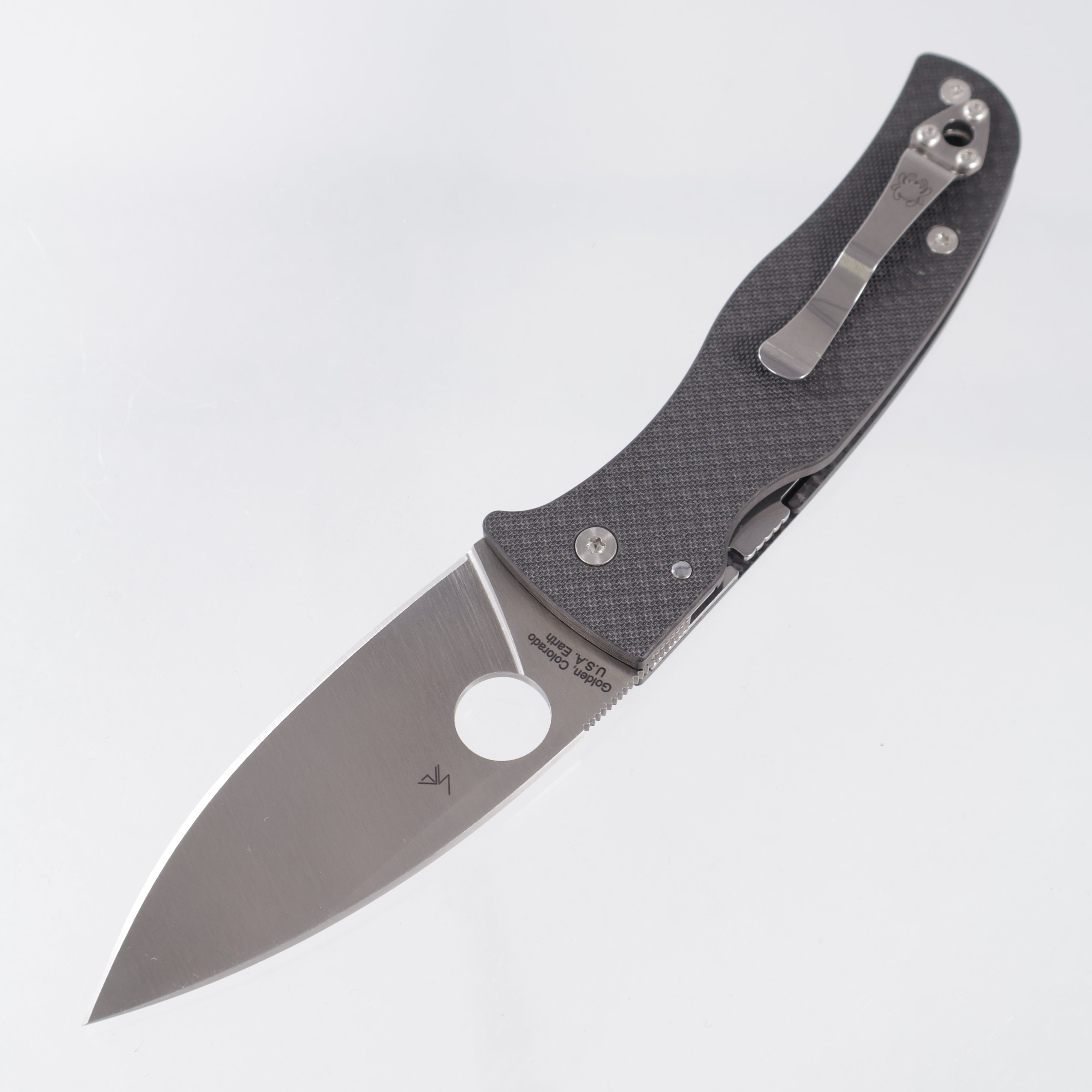 Spyderco Bodacious Sprint Run - Peel Ply Carbon Fiber - Satin S90V - C263CFP90V