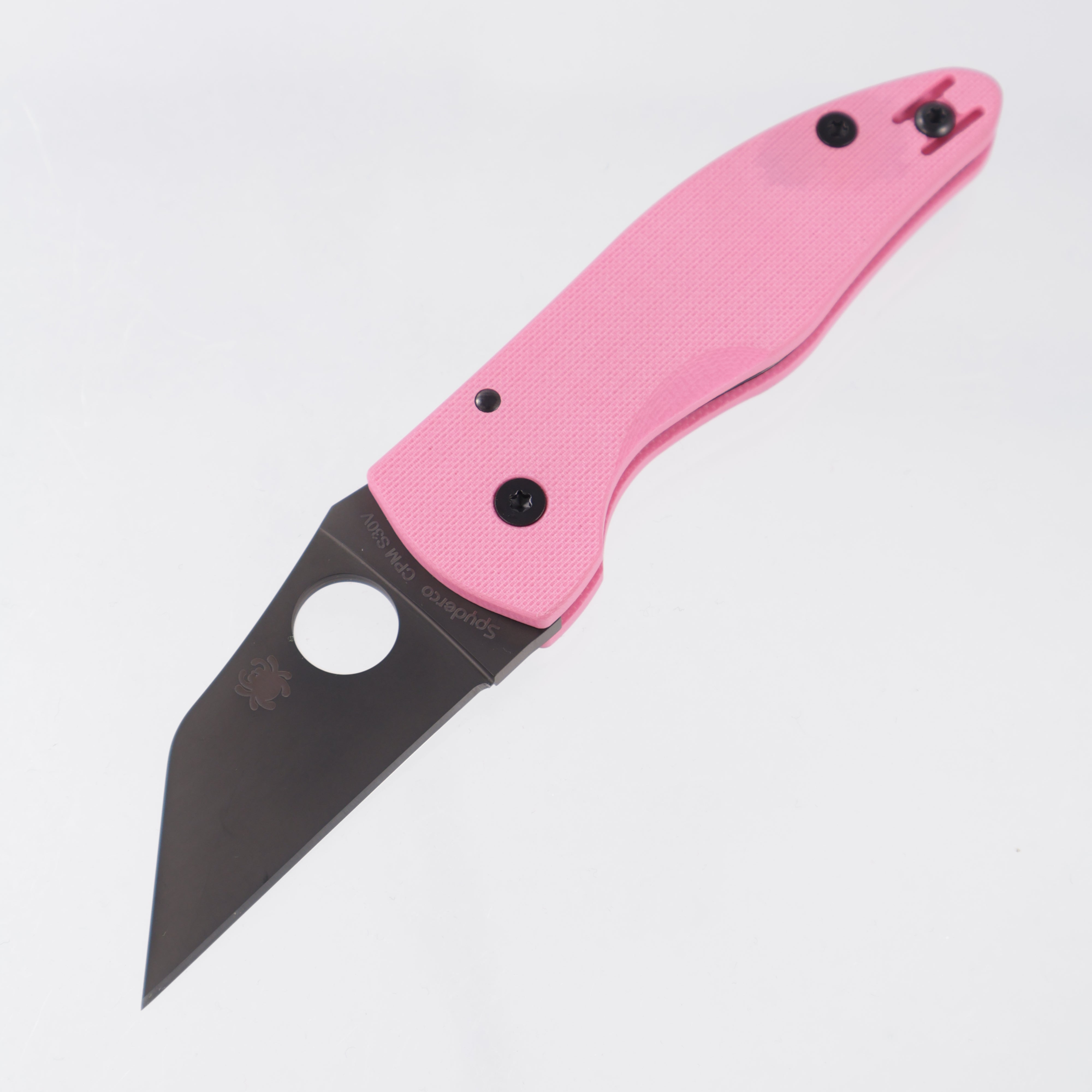 Spyderco MicroJimbo Sprint Run - Pink G10 - DLC S30V - C264GPNBKP