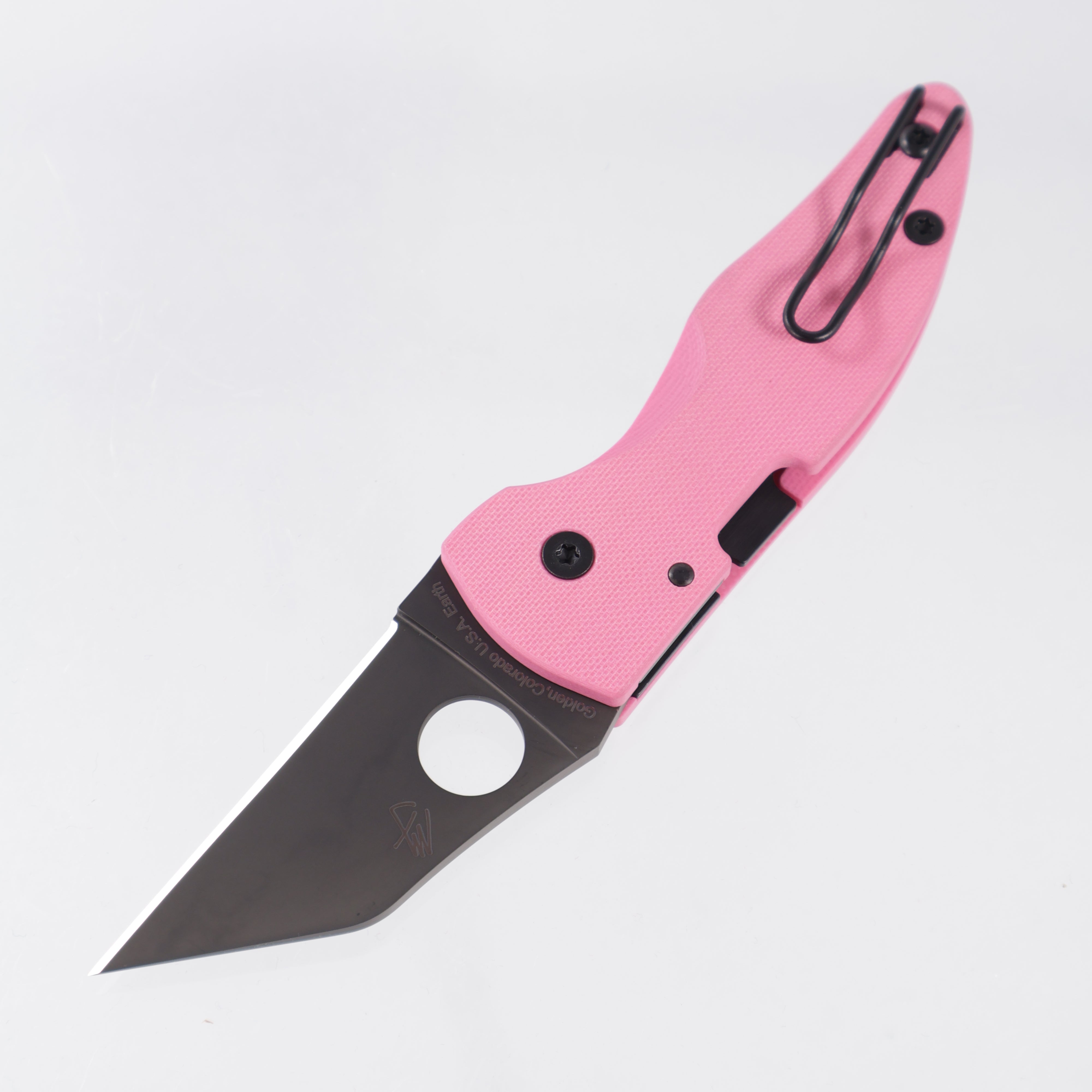 Spyderco MicroJimbo Sprint Run - Pink G10 - DLC S30V - C264GPNBKP