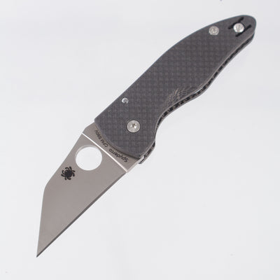 Spyderco MicroJimbo Sprint Run - Peel Ply Carbon Fiber - Satin S90V - C264CFP