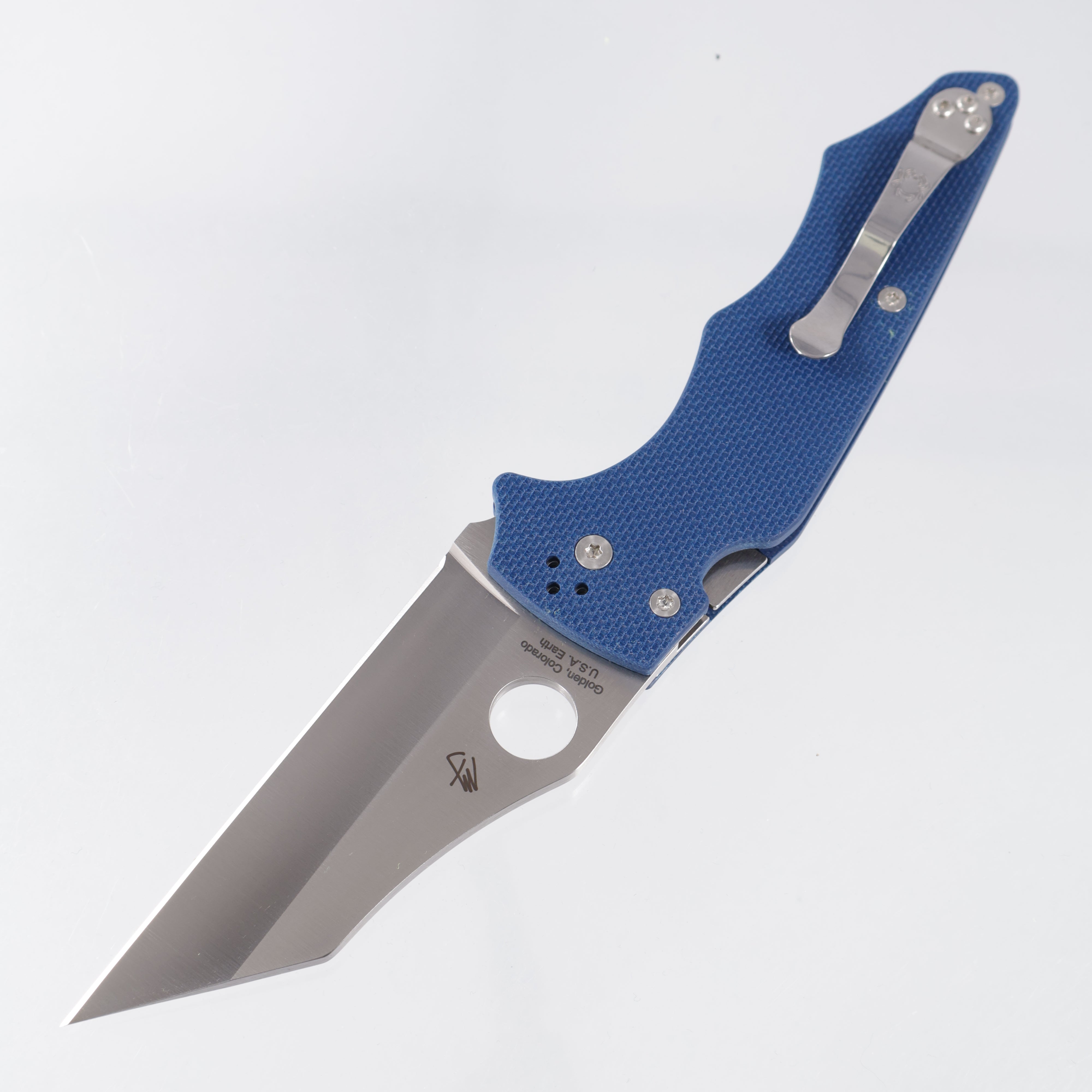 Spyderco YoJumbo - Cobalt Blue G10 - Satin SPY 27 - C253GPCBL