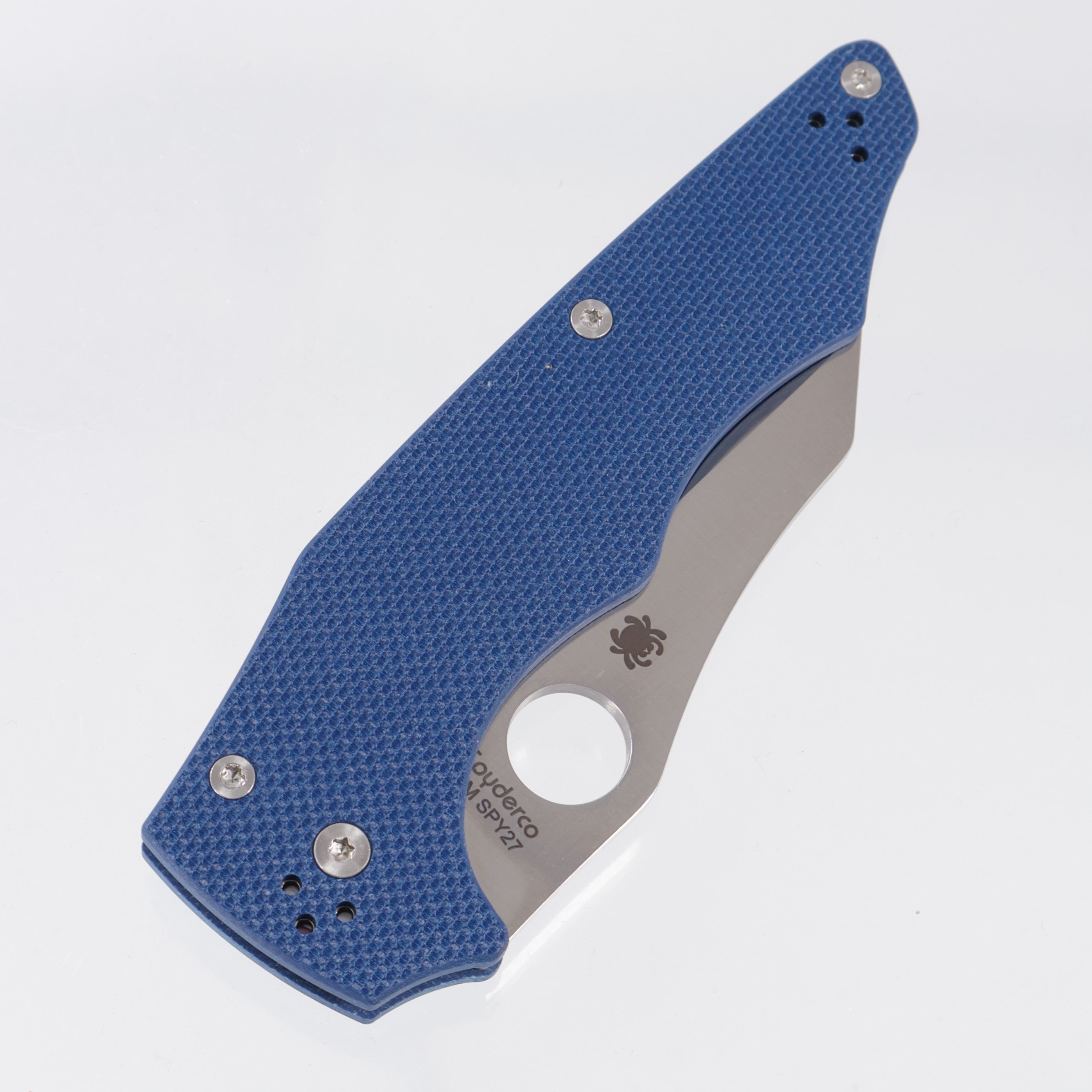 Spyderco YoJumbo - Cobalt Blue G10 - Satin SPY 27 - C253GPCBL