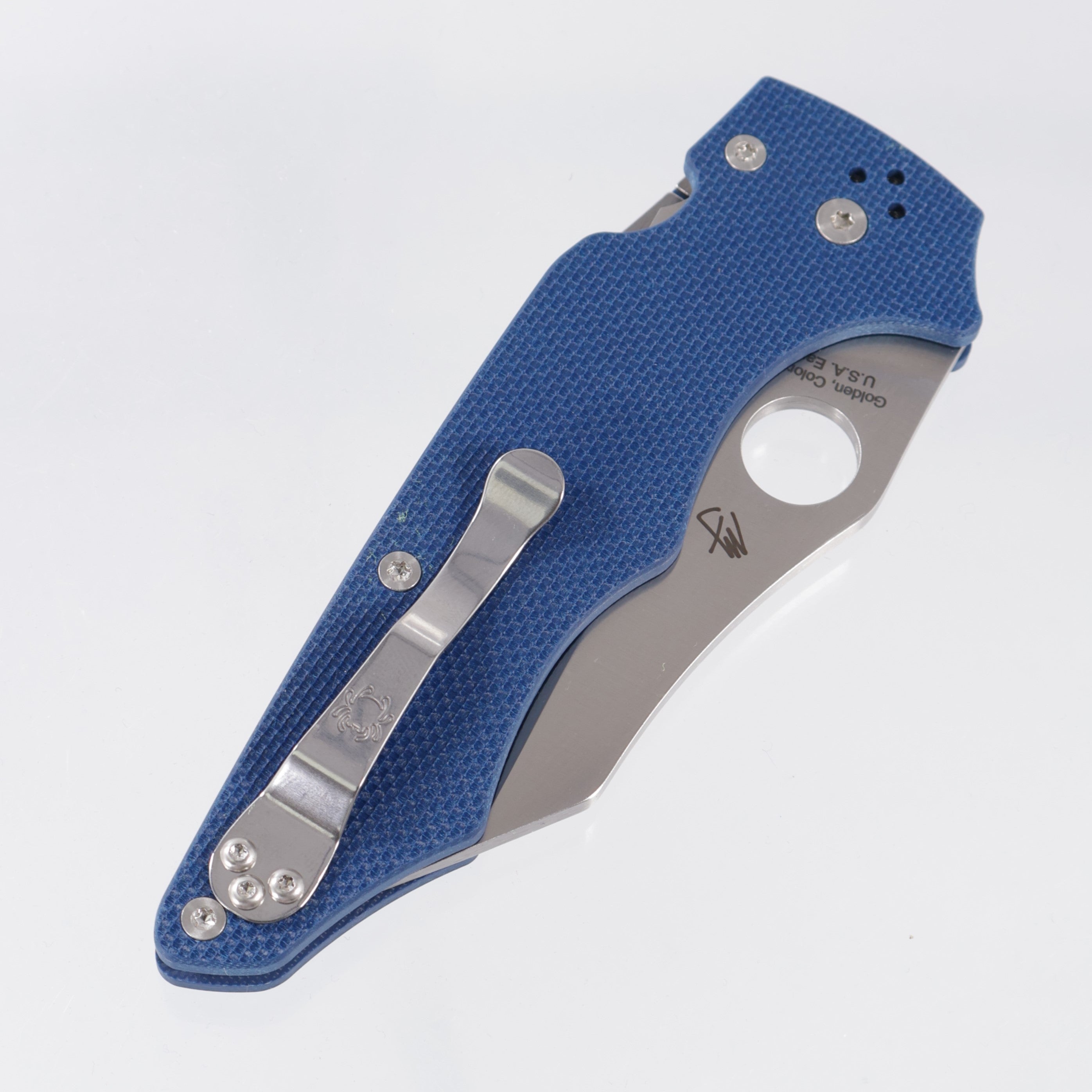 Spyderco YoJumbo - Cobalt Blue G10 - Satin SPY 27 - C253GPCBL