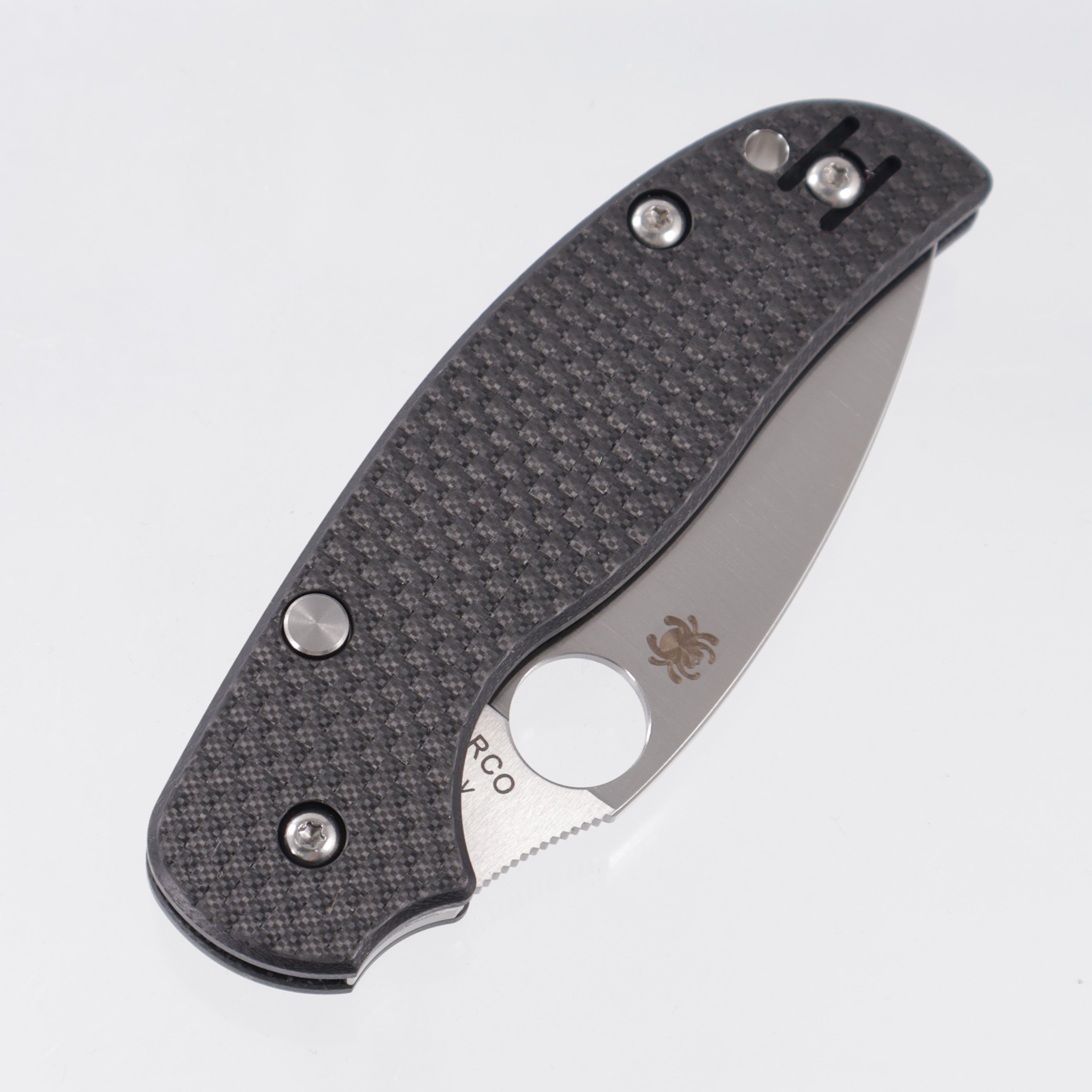 Spyderco Sage 6 - Carbon Fiber / G10 Laminate - Satin S30V - C123CFBCLP