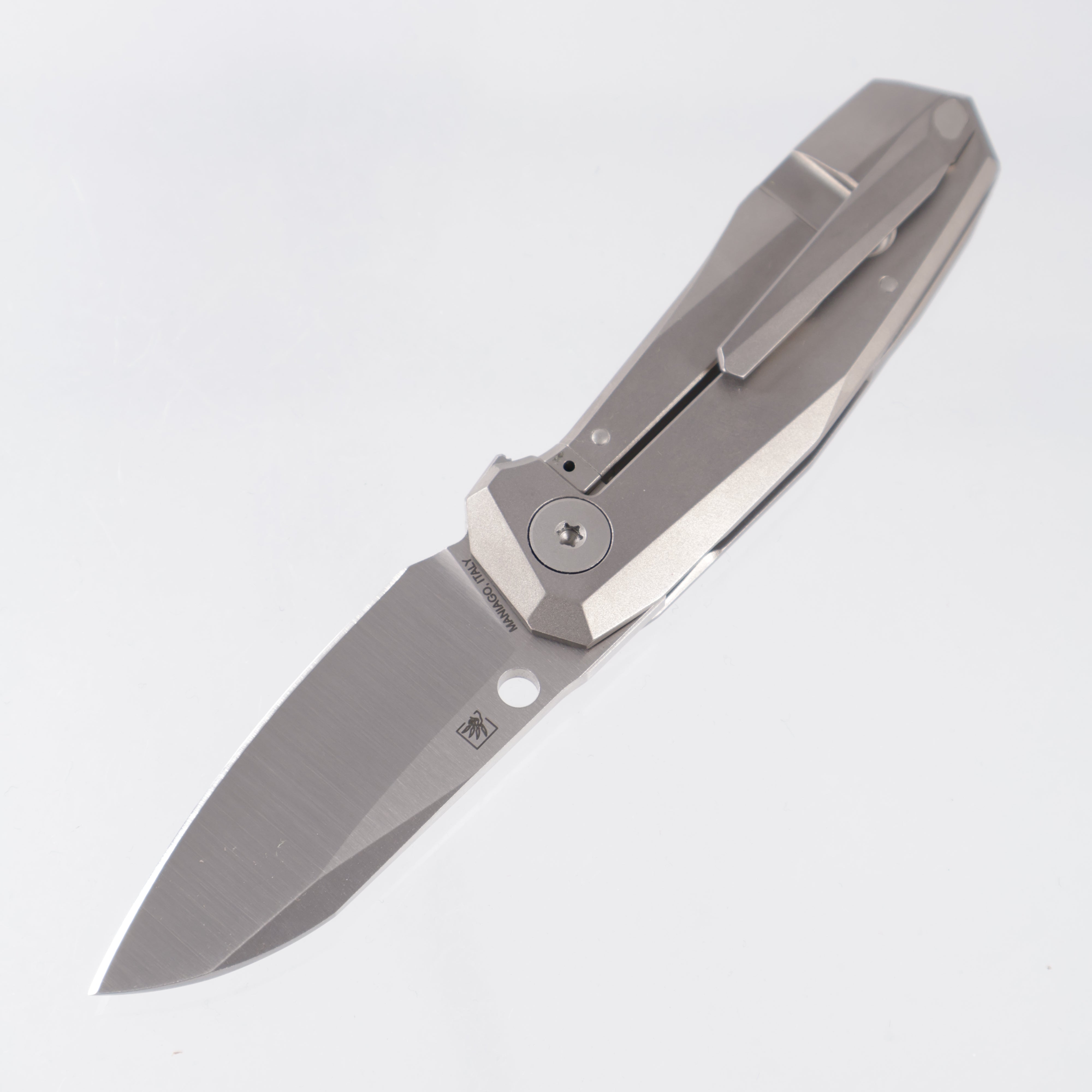 Spyderco Techno 3 - Beadblast Titanium - Satin CTS-XHP - C158TIP3