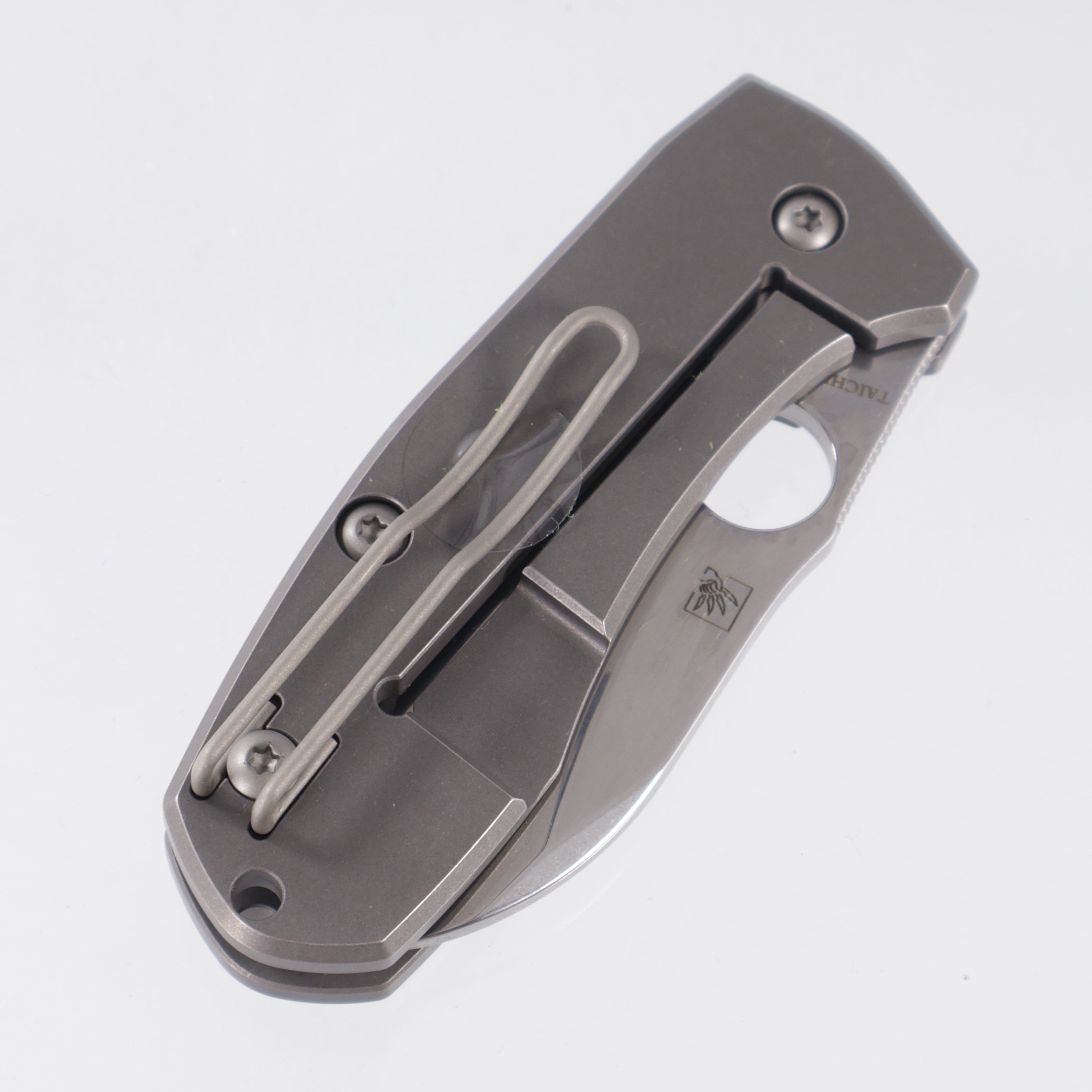 Spyderco Techno 2 - Stonewash Titanium - Mirror Stonewash CTS-XHP - C158TIP2