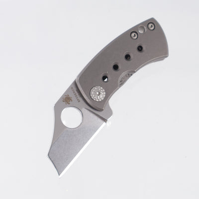 Spyderco McBee - Stonewash Titanium - Mirror Stonewash CTS-XHP - C236TIP