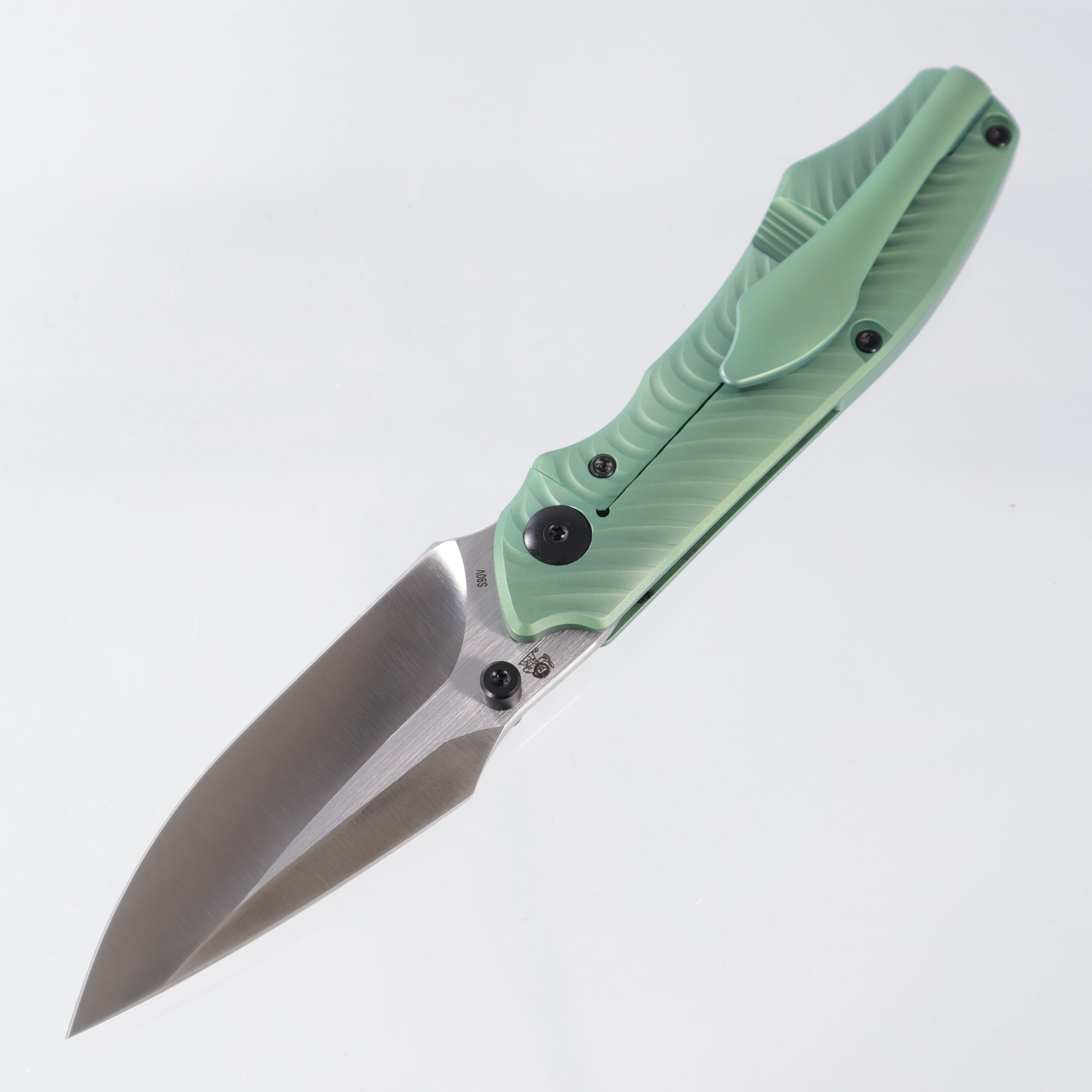Tuya Dino - Green Titanium Framelock - Satin S90V
