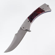 Vallotton, Brandon - Tribute Manual - Titanium & Voodoo Resin "Abyss" - 3V Blade