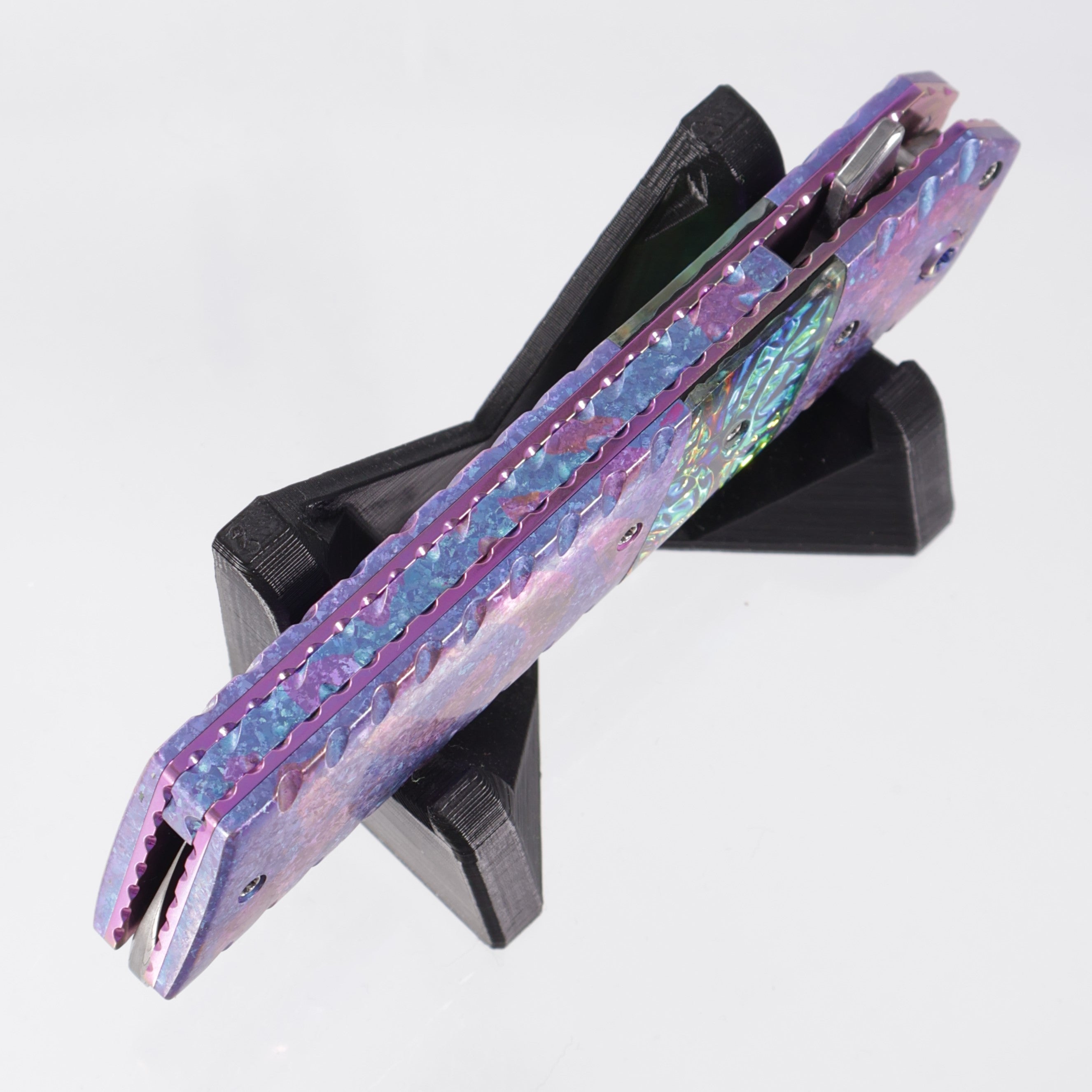 Brandon Vallotton Kaiken Flipper - Crystalized Titanium w