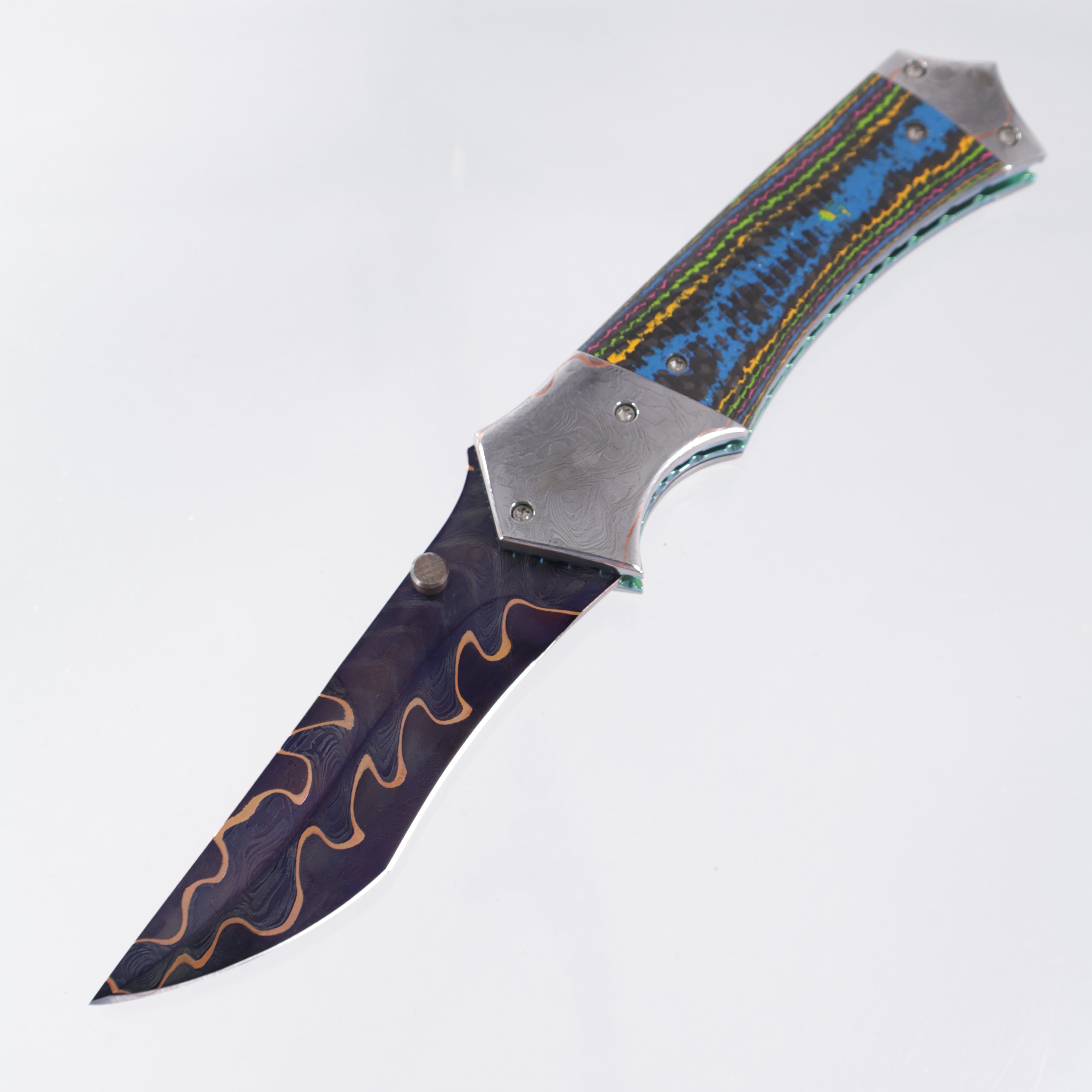 Kyle Vallotton Fetalis - 80s Camo Carbon Weave w/ Baker Forge GoMai Razorwire Bolsters - Baker Forge GoMai Razorwire