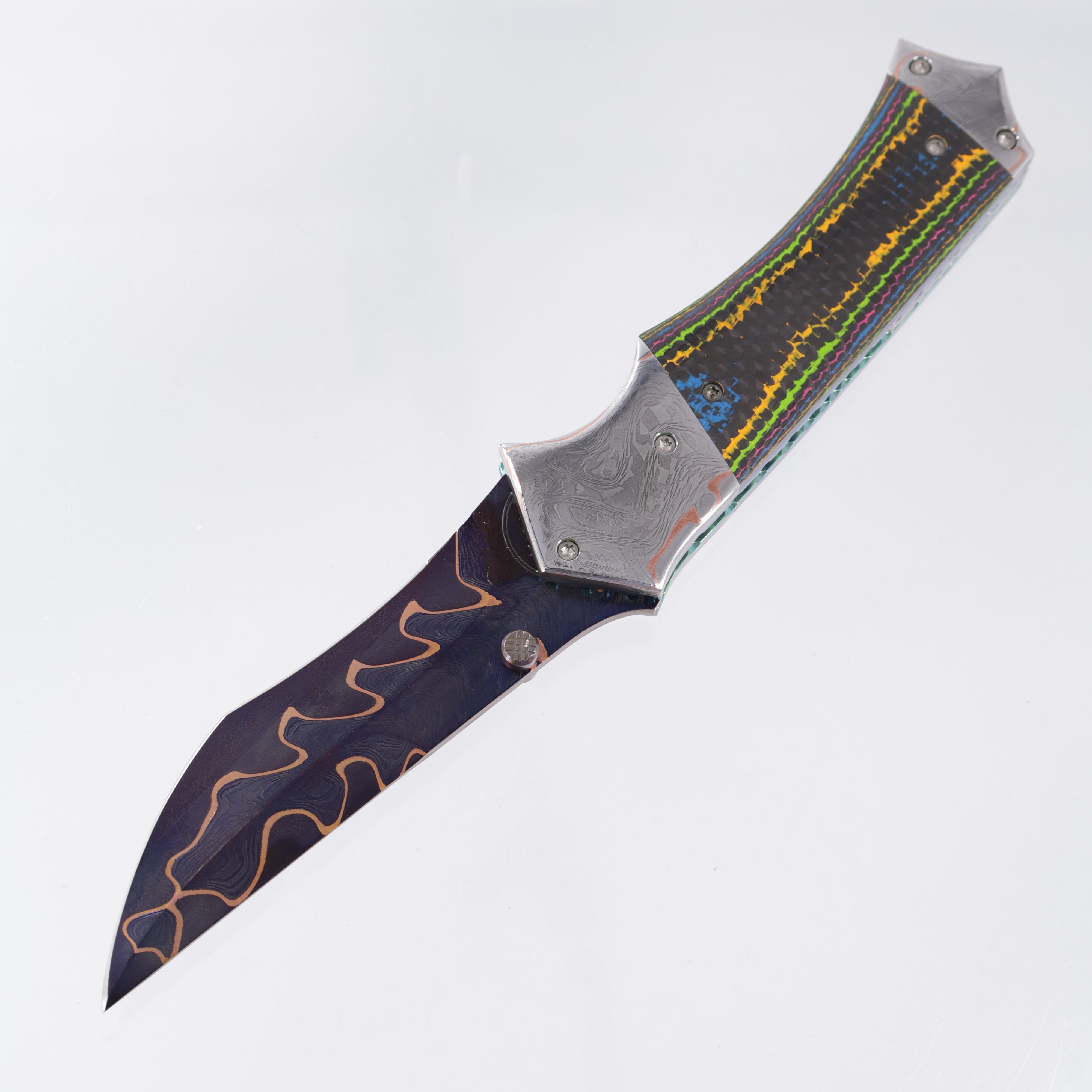 Kyle Vallotton Fetalis - 80s Camo Carbon Weave w/ Baker Forge GoMai Razorwire Bolsters - Baker Forge GoMai Razorwire