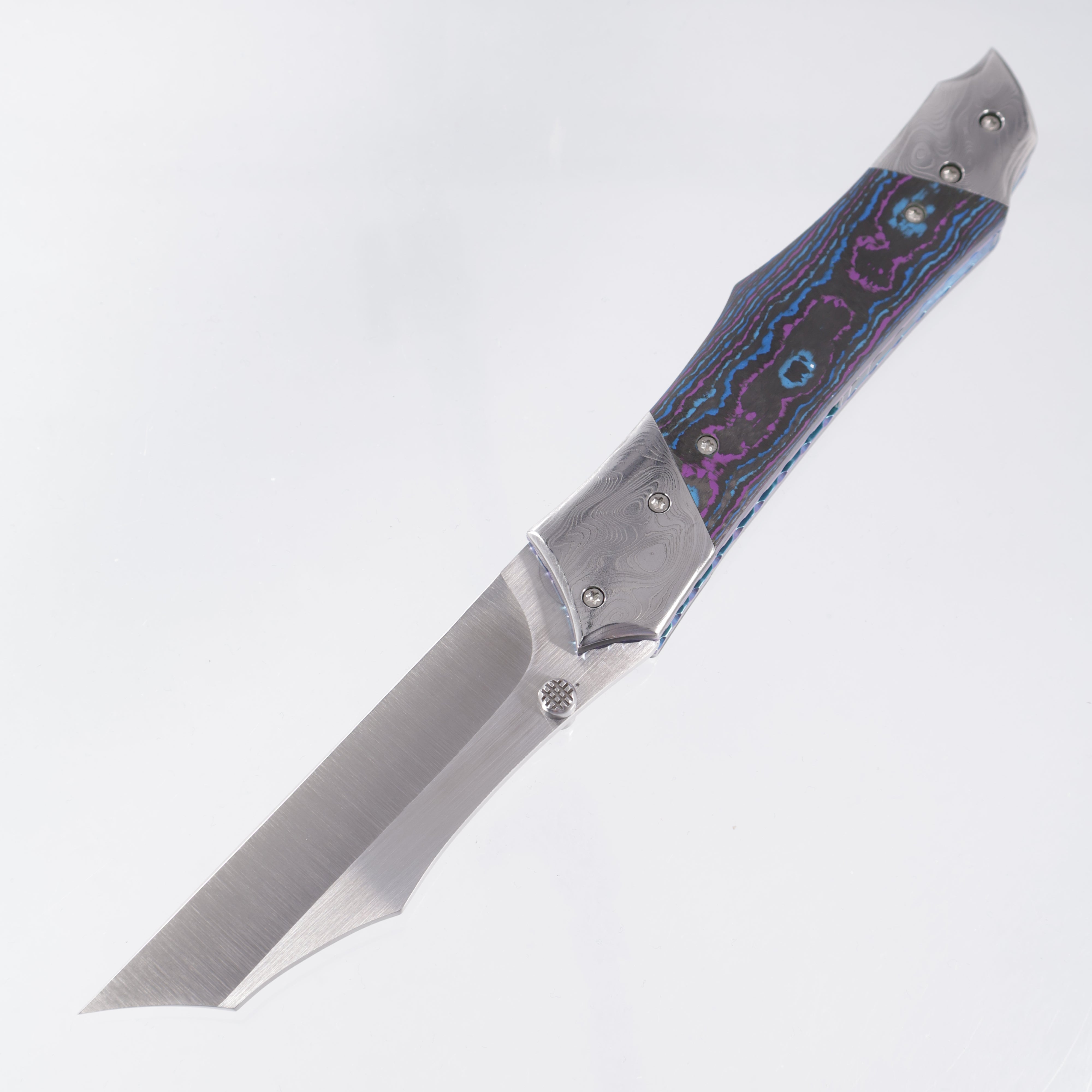 Kyle Vallotton Executioner - Damtanium Camo Carbon w/ Chad Nichols Ripple Bolsters - Satin Finished S30V