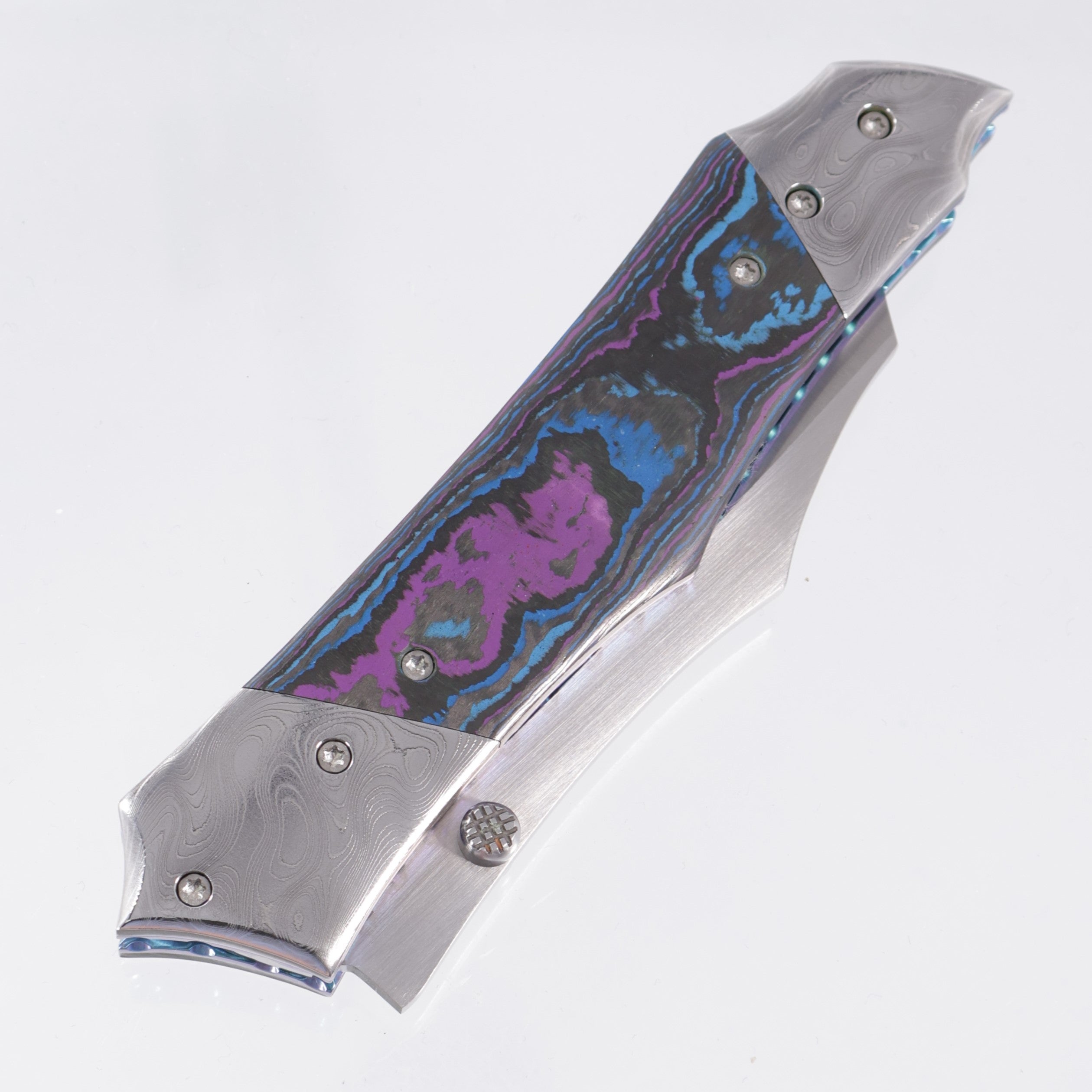 Kyle Vallotton Executioner - Damtanium Camo Carbon w/ Chad Nichols Ripple Bolsters - Satin Finished S30V