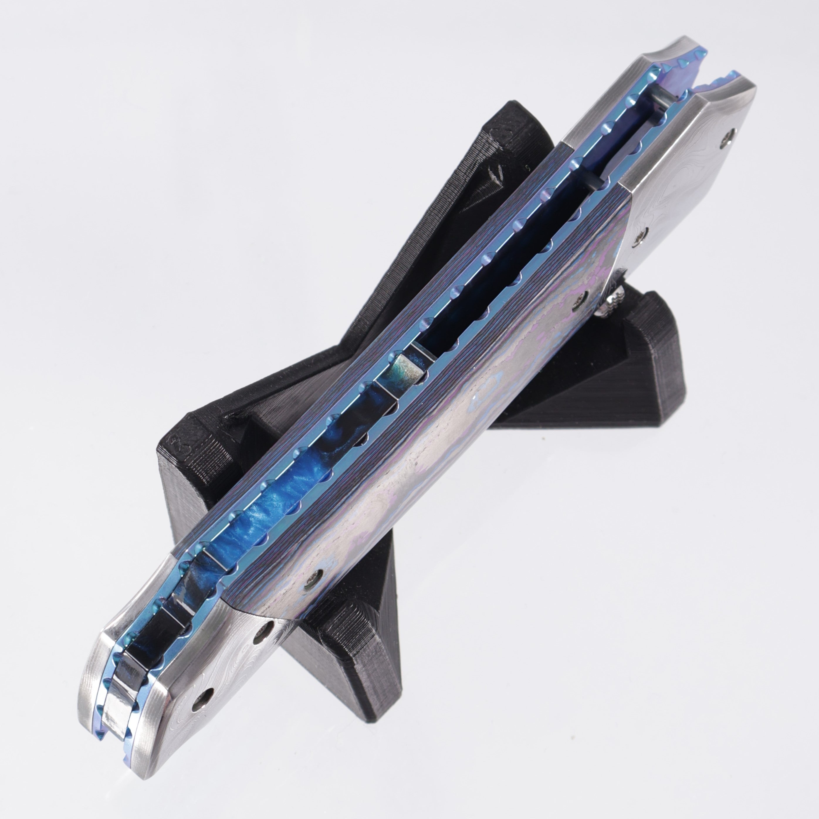 Kyle Vallotton Executioner - Damtanium Camo Carbon w/ Chad Nichols Ripple Bolsters - Satin Finished S30V
