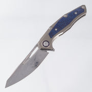 Venom Maverick - Damasteel - Titanium w/ Timascus Inlays, Pivot Collar, & Clip