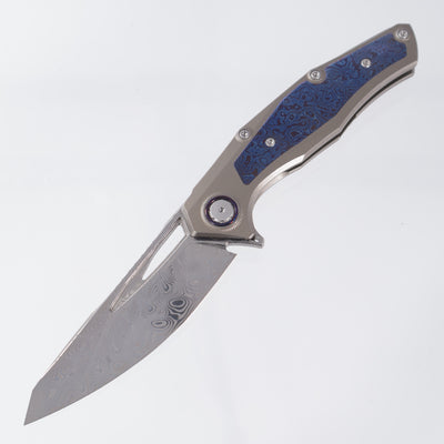 Venom Maverick - Damasteel - Titanium w/ Timascus Inlays, Pivot Collar, & Clip
