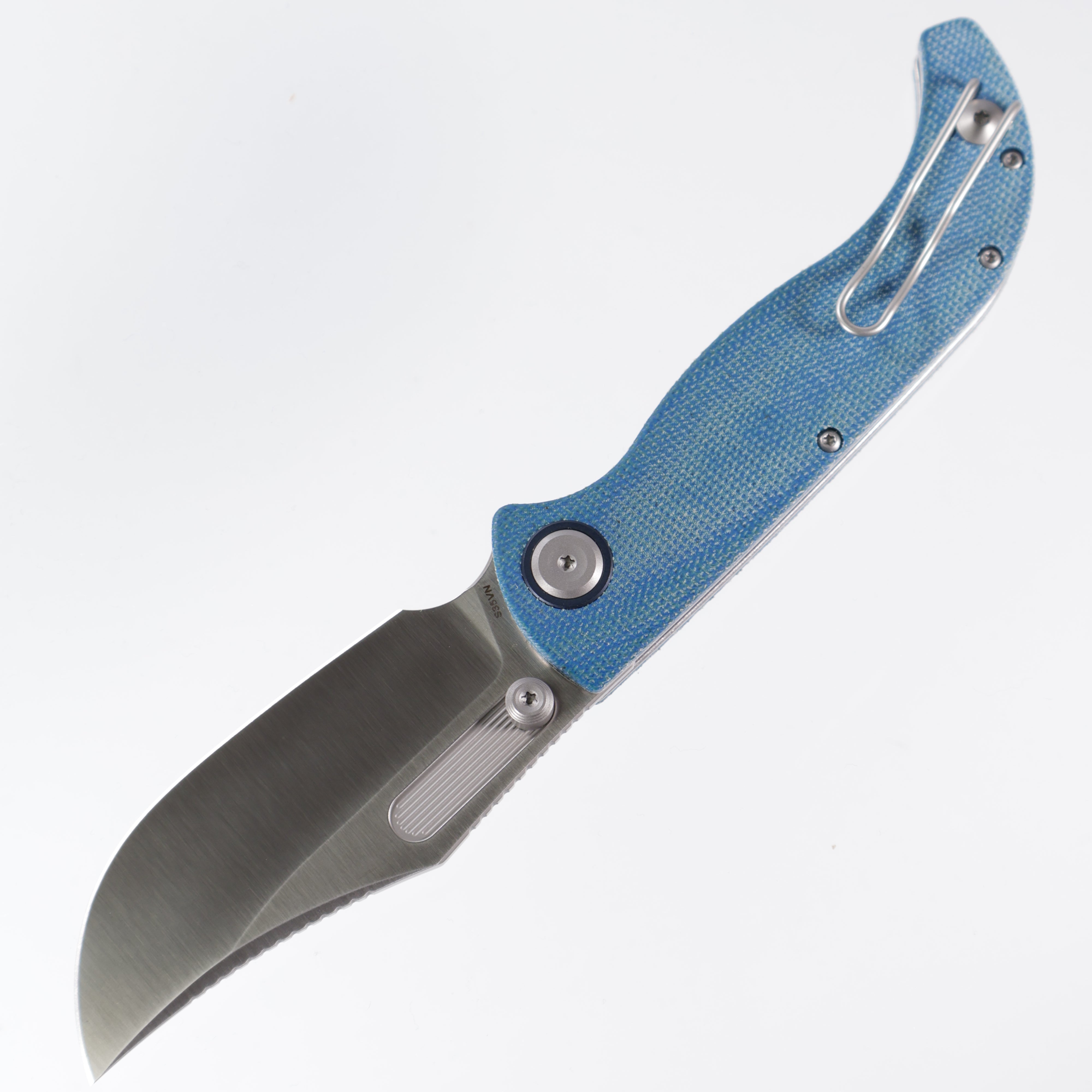 Vosteed Naga - Blue Norplex UltreX Micarta - Satin S35VN A3901
