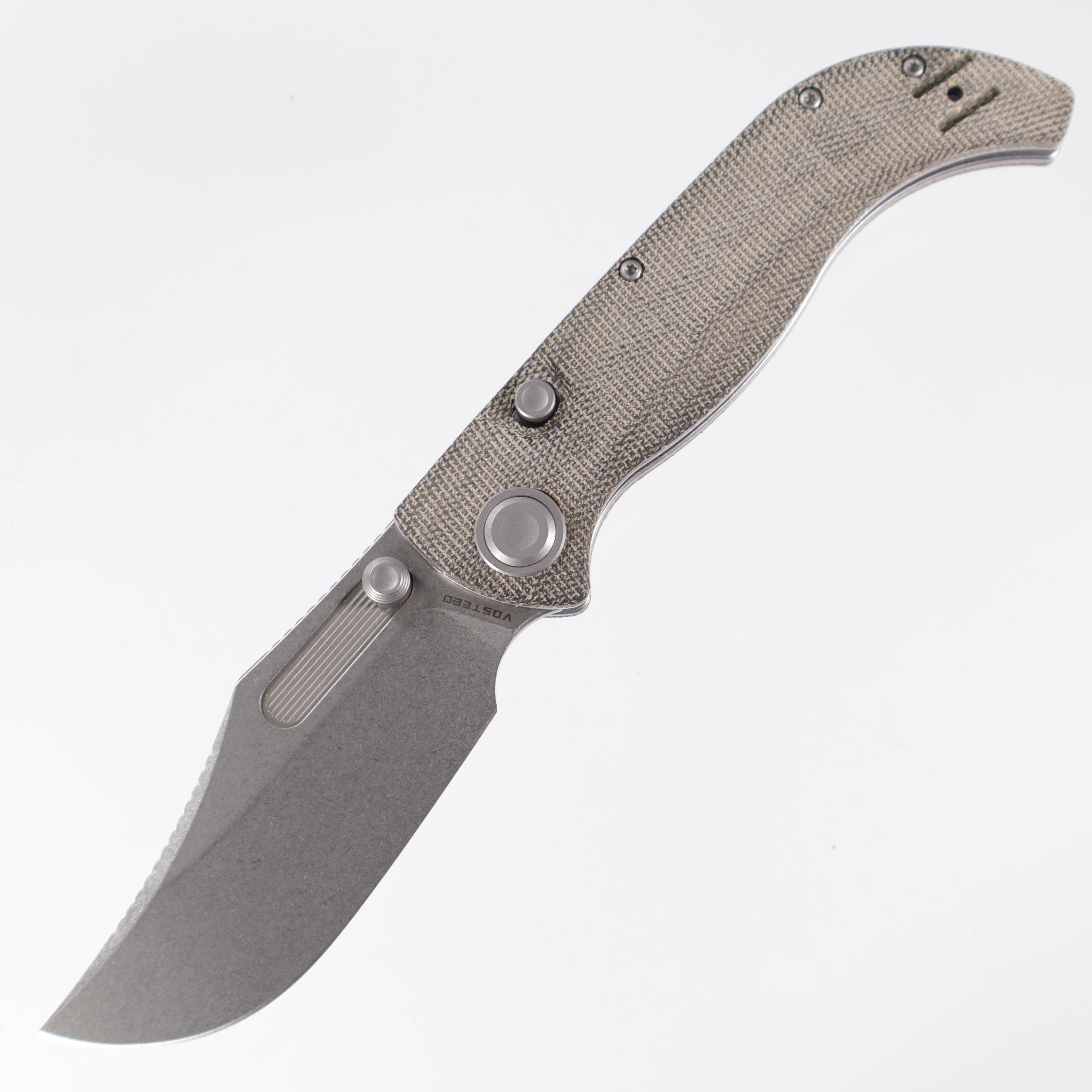 Vosteed Naga - Green Norplex UltreX Micarta - Stonewash S35VN A3902
