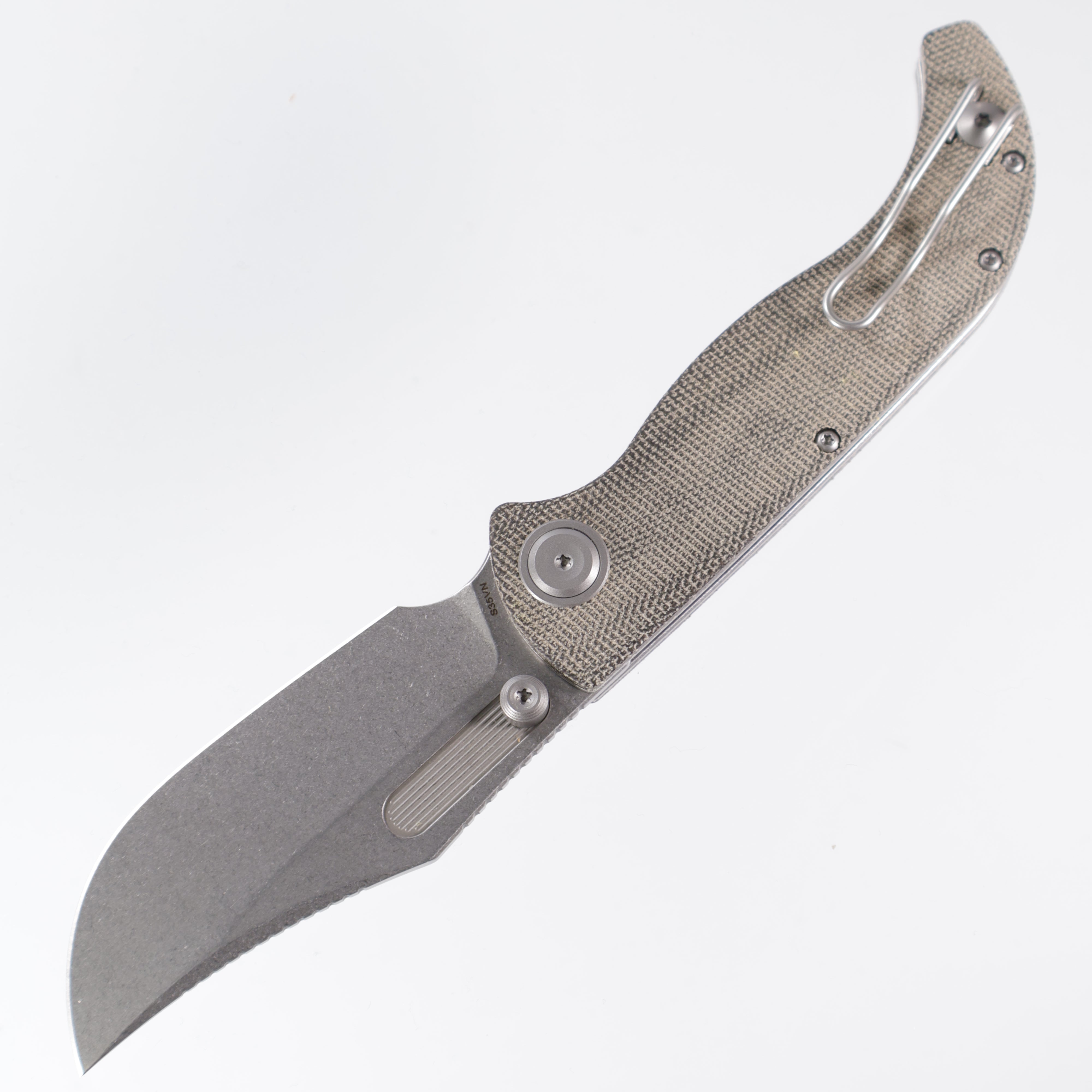 Vosteed Naga - Green Norplex UltreX Micarta - Stonewash S35VN A3902