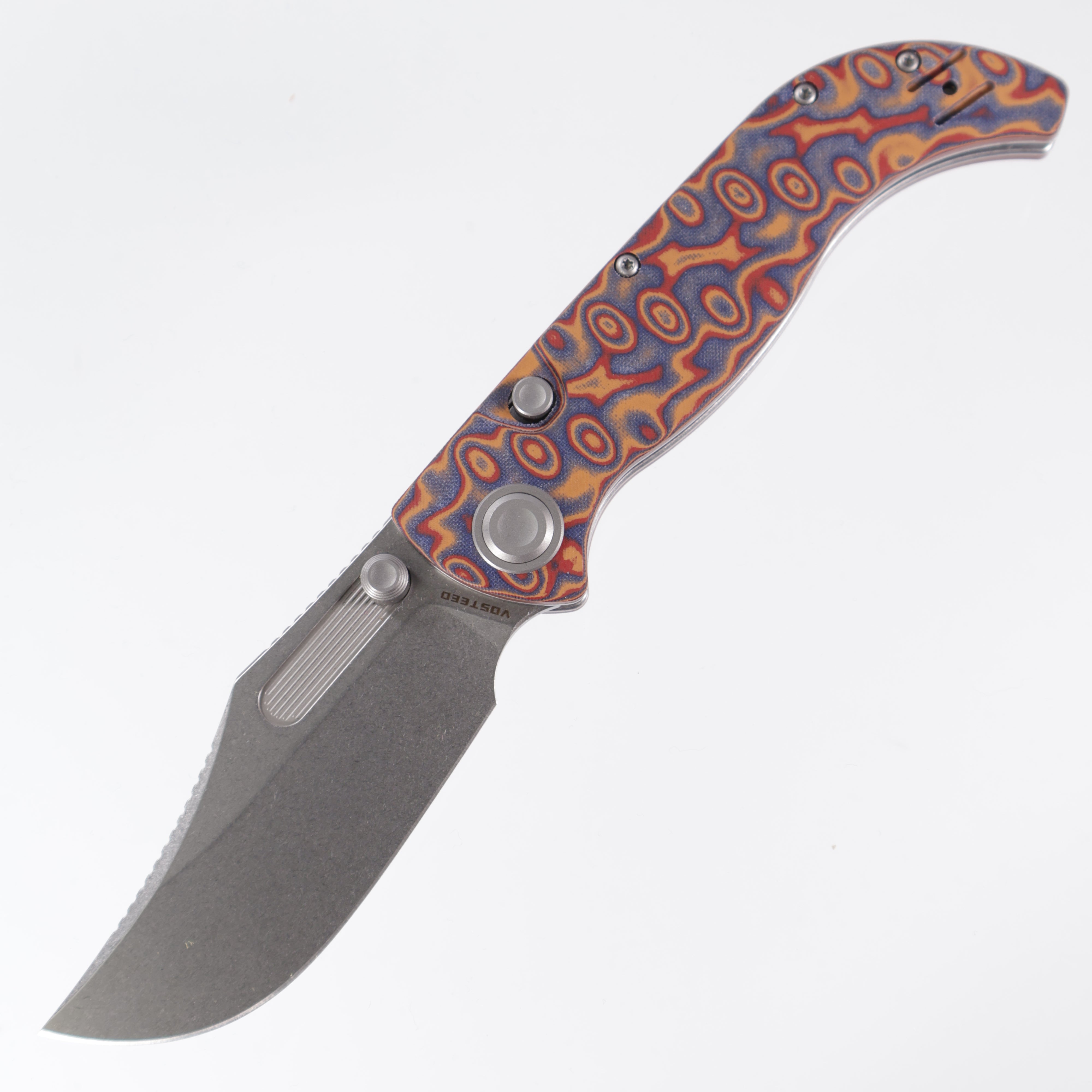 Vosteed Naga - Raindrop Micarta - Stonewash S35VN A3904