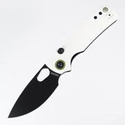 Vosteed Porcupine - 14C28N Black Blade - White G10 - Top Liner Lock - A2606