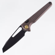 Vosteed x Gavko - Leopard - Dark Reddish Purple Titanium - Black Stonewash M390