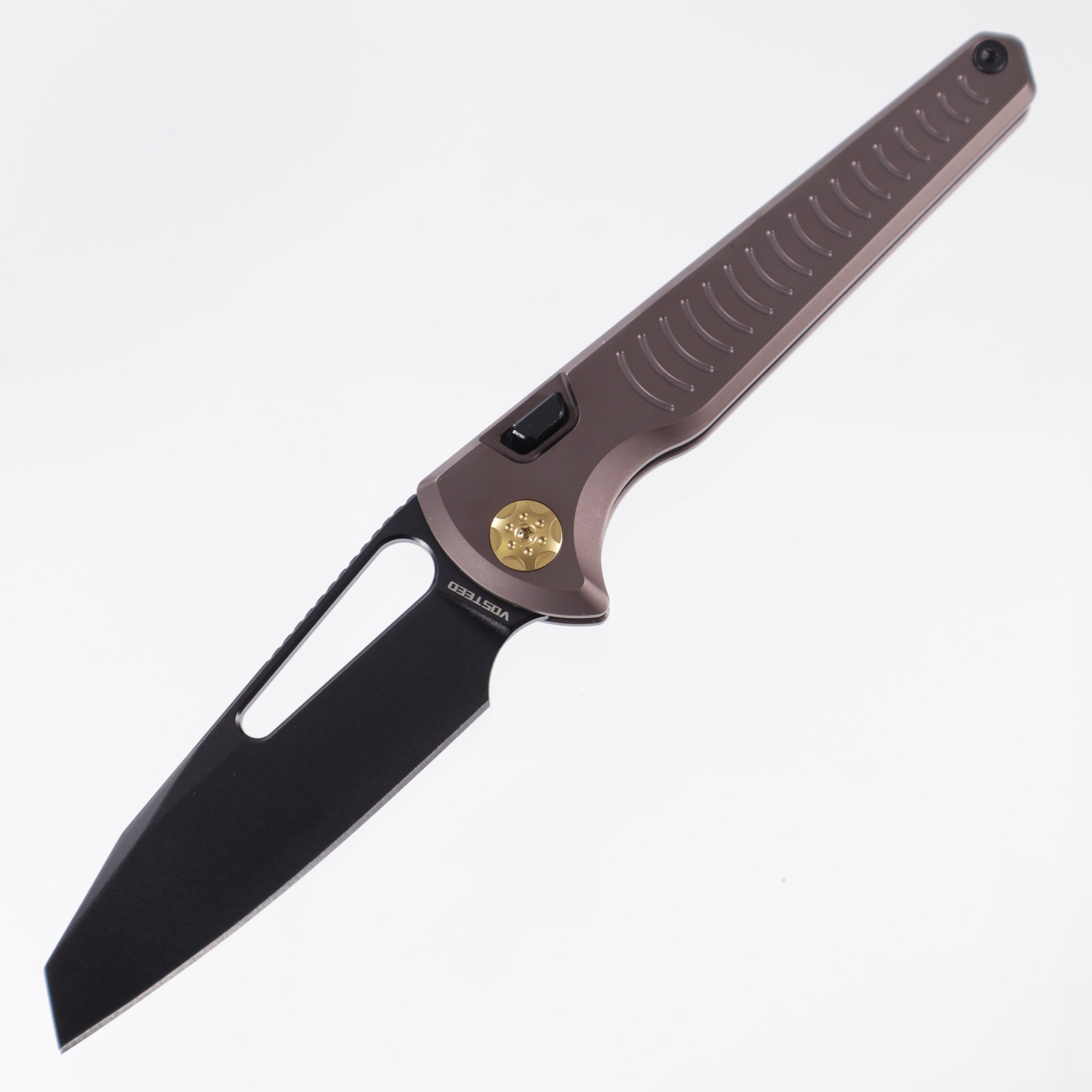 Vosteed x Gavko - Leopard - Dark Reddish Purple Titanium - Black Stonewash M390