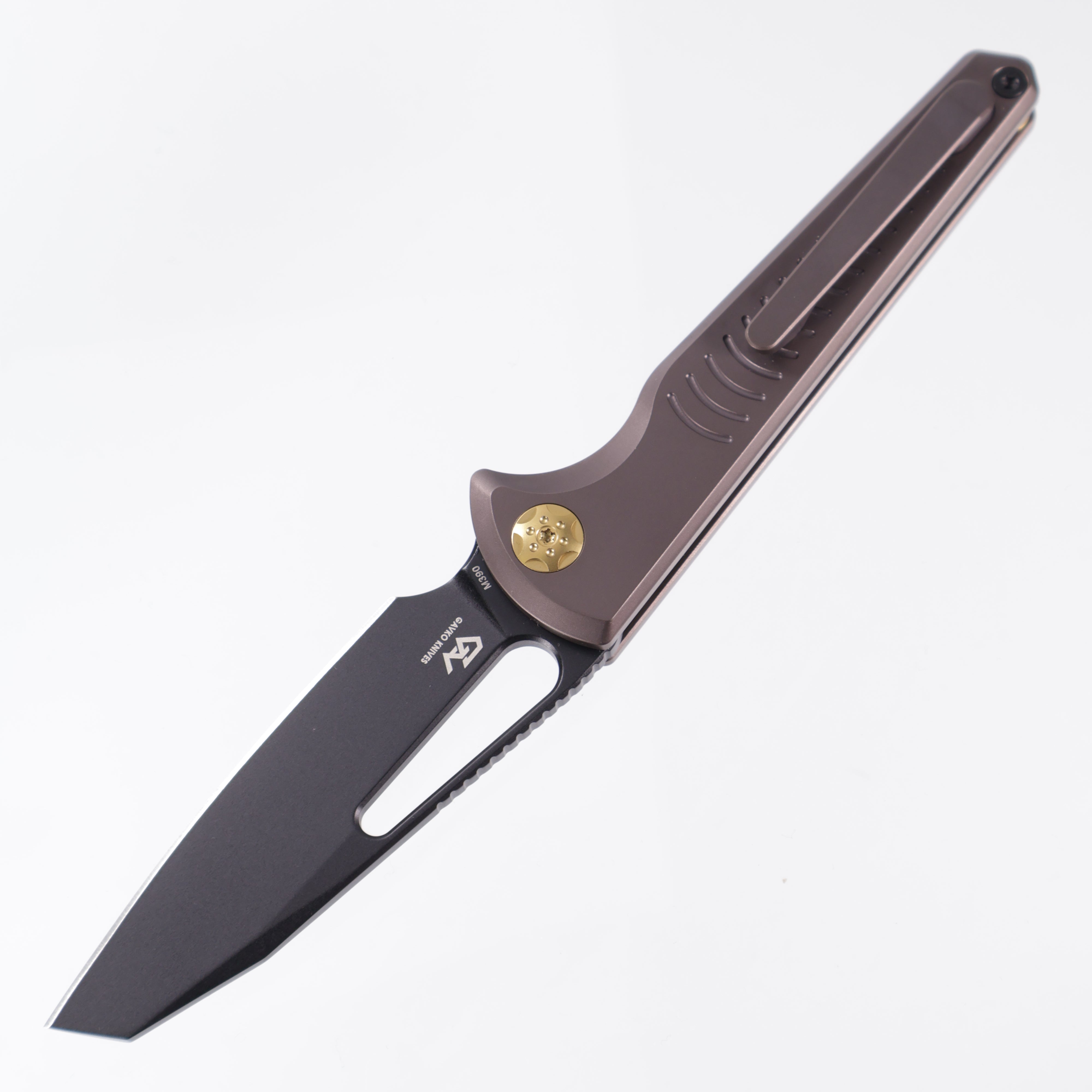 Vosteed x Gavko - Leopard - Dark Reddish Purple Titanium - Black Stonewash M390