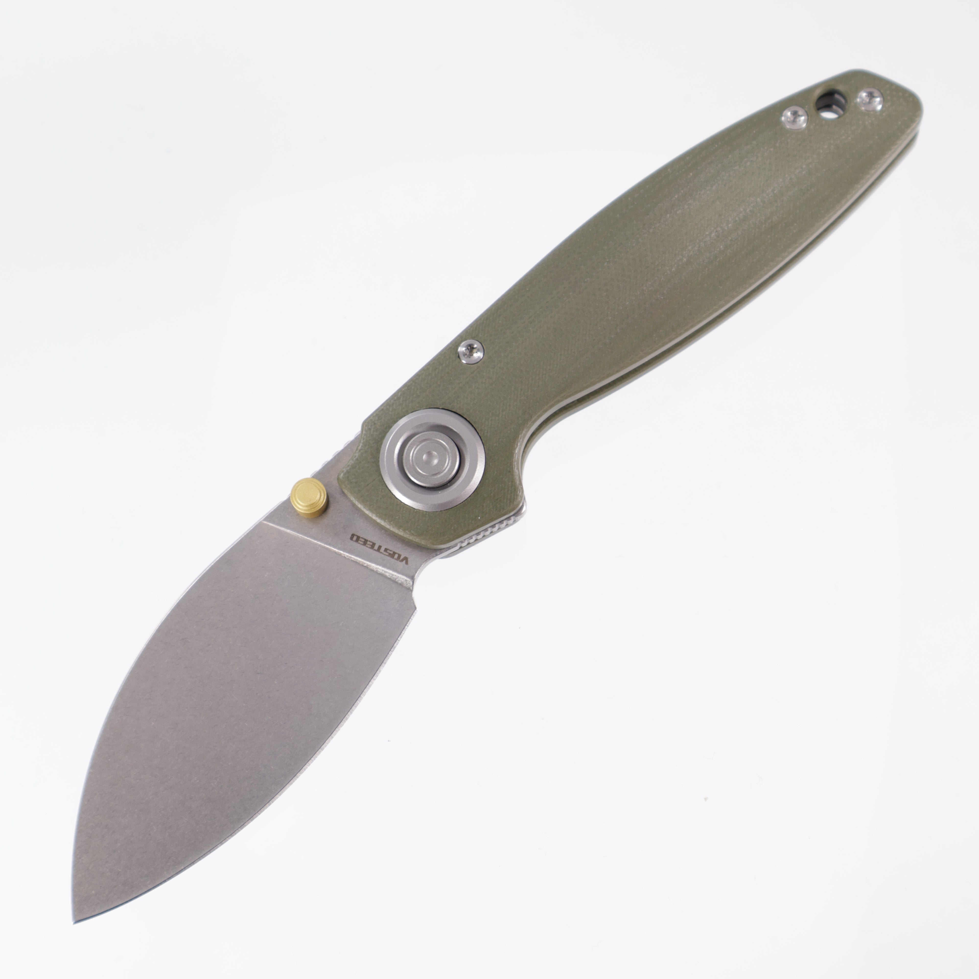 Vosteed Shilin Cutter™ - Vanchor Lock (2.90" 154CM Blade Stonewash & Green G10 Handle) - A2804