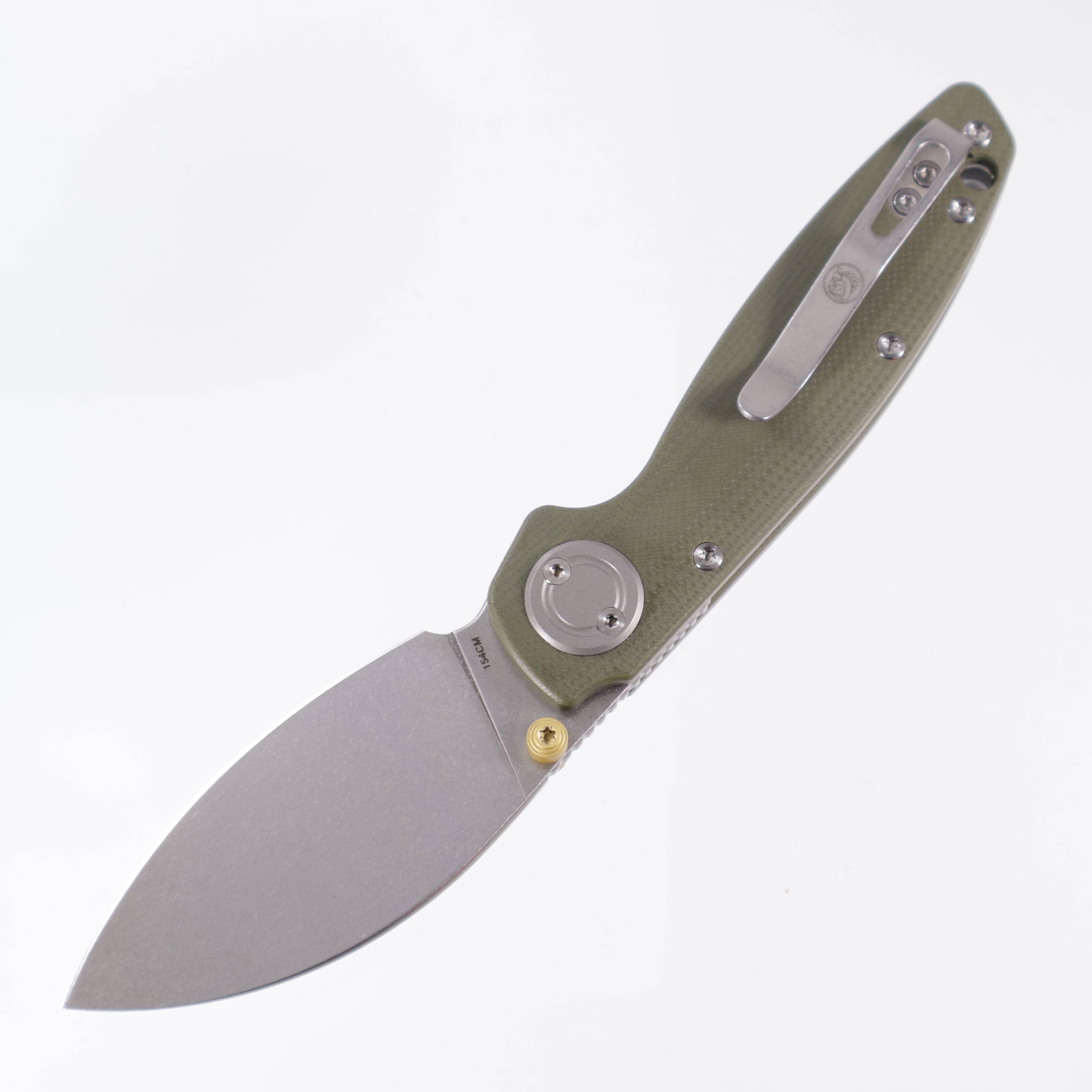 Vosteed Shilin Cutter™ - Vanchor Lock (2.90" 154CM Blade Stonewash & Green G10 Handle) - A2804