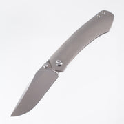 Vosteed Vallhund- Frame Lock Knife (3.02" S35VN Blade & Titanium Handle) - A2101 Stonewashed Plain