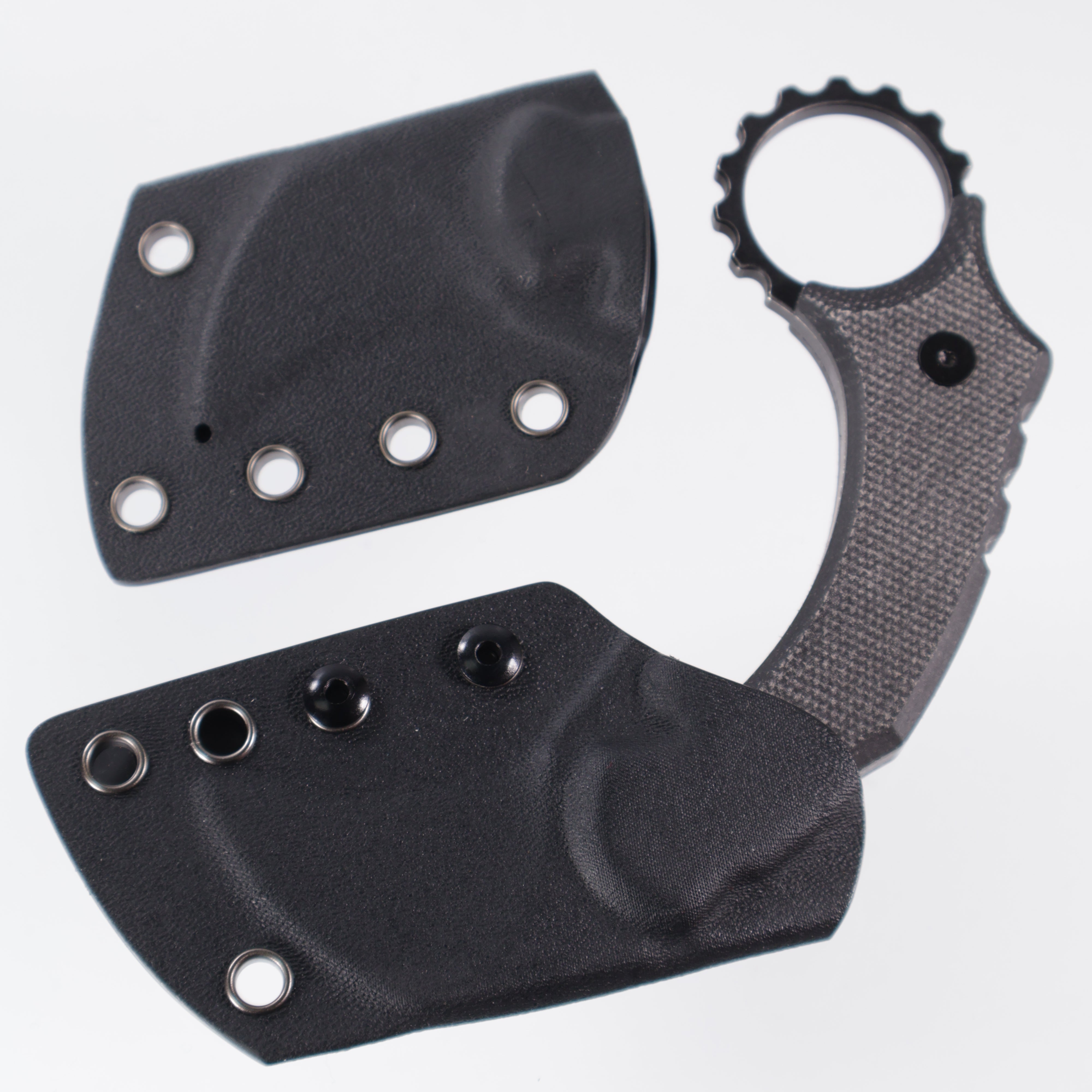 Vosteed Dirty Girl - Karambit Knife (1.88" 14C28N Blade & Black Micarta Handle) - D0202