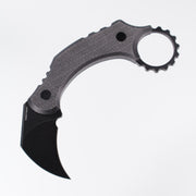 Vosteed Dirty Girl - Karambit Knife (1.88" 14C28N Blade & Black Micarta Handle) - D0202