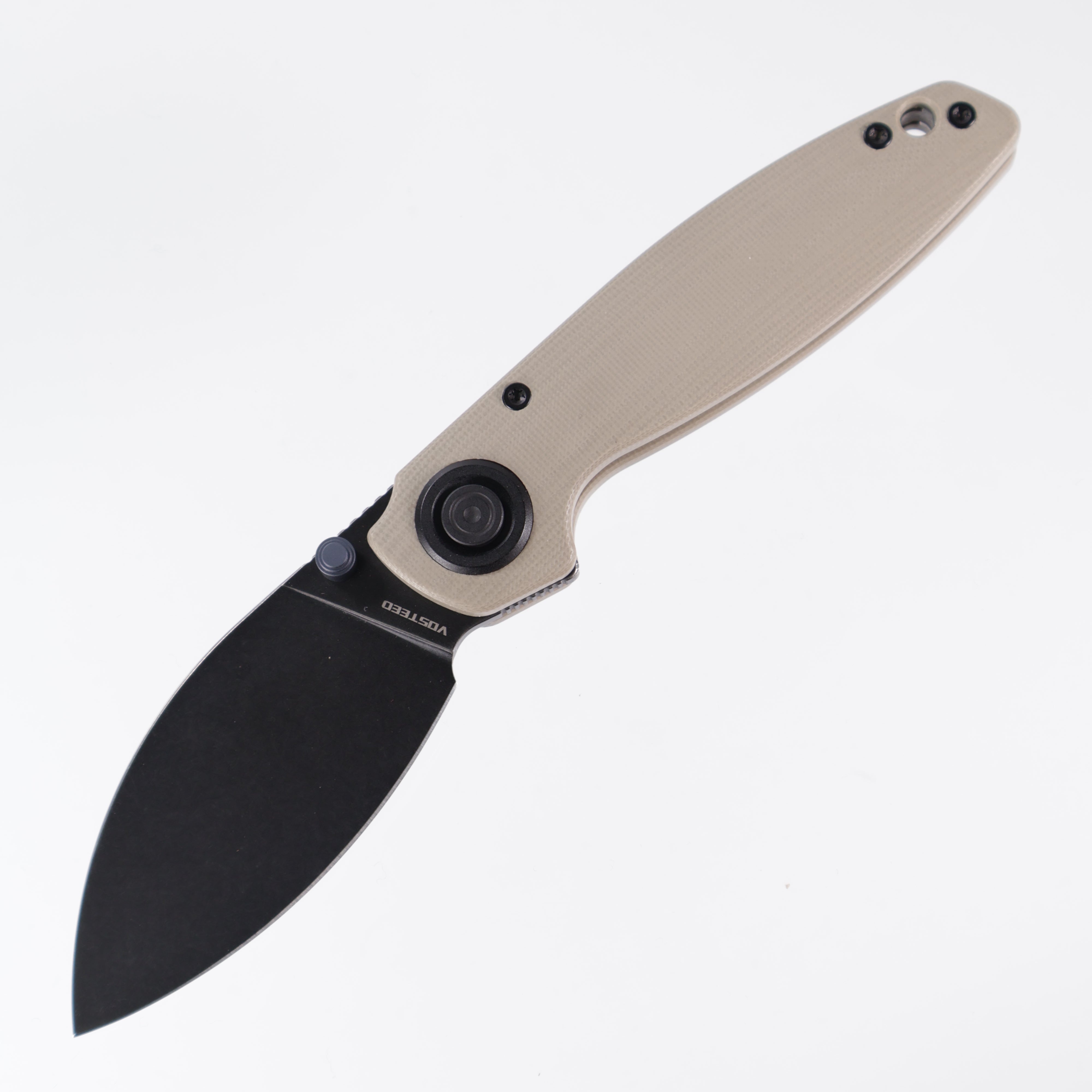 Vosteed Shilin Cutter™ - Vanchor Lock (2.90" 154CM Blade Black Stonewash & Olive Drab G10 Handle) - A2802
