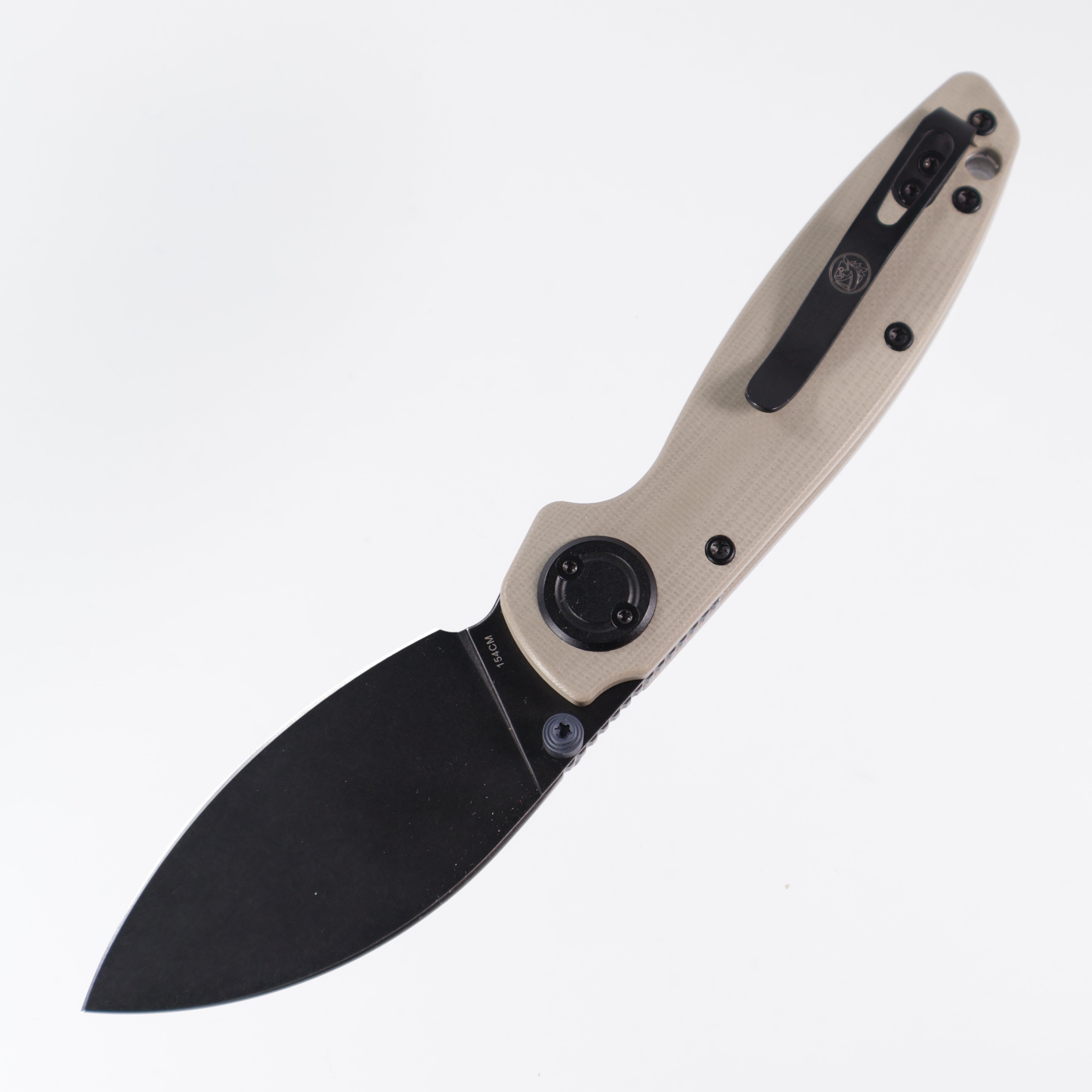Vosteed Shilin Cutter™ - Vanchor Lock (2.90" 154CM Blade Black Stonewash & Olive Drab G10 Handle) - A2802