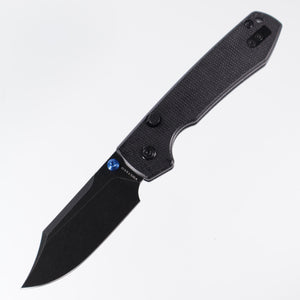 Vosteed Raccoon Top Liner Lock - 14C28N Bowie Black Stonewash - Black Micarta - A2910
