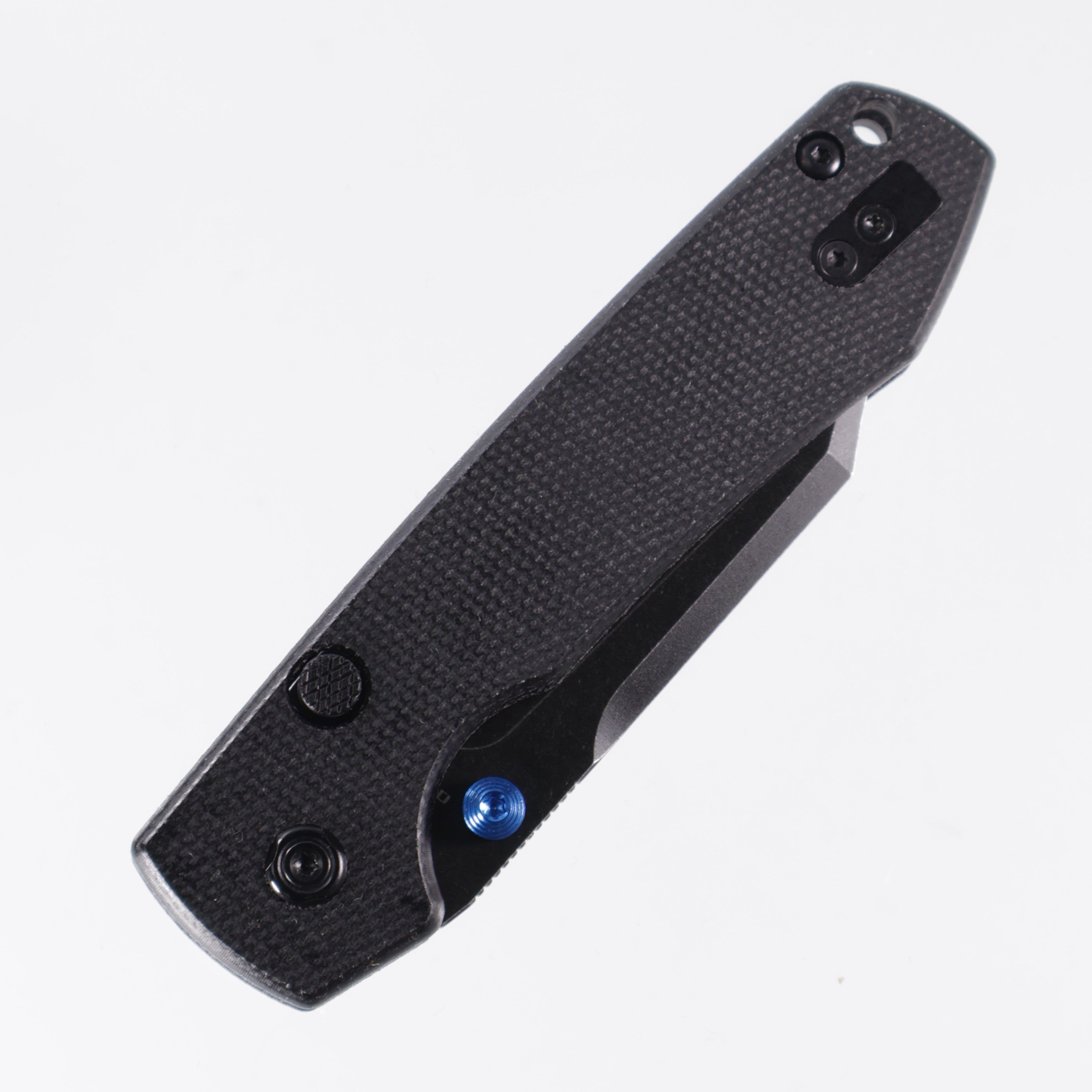 Vosteed Raccoon Top Liner Lock - 14C28N Bowie Black Stonewash - Black Micarta - A2910