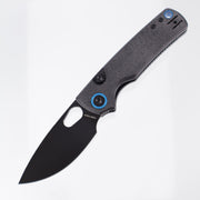 Vosteed Porcupine - 14c28n Blackwash - Black Micarta - Top Liner Lock - A2601