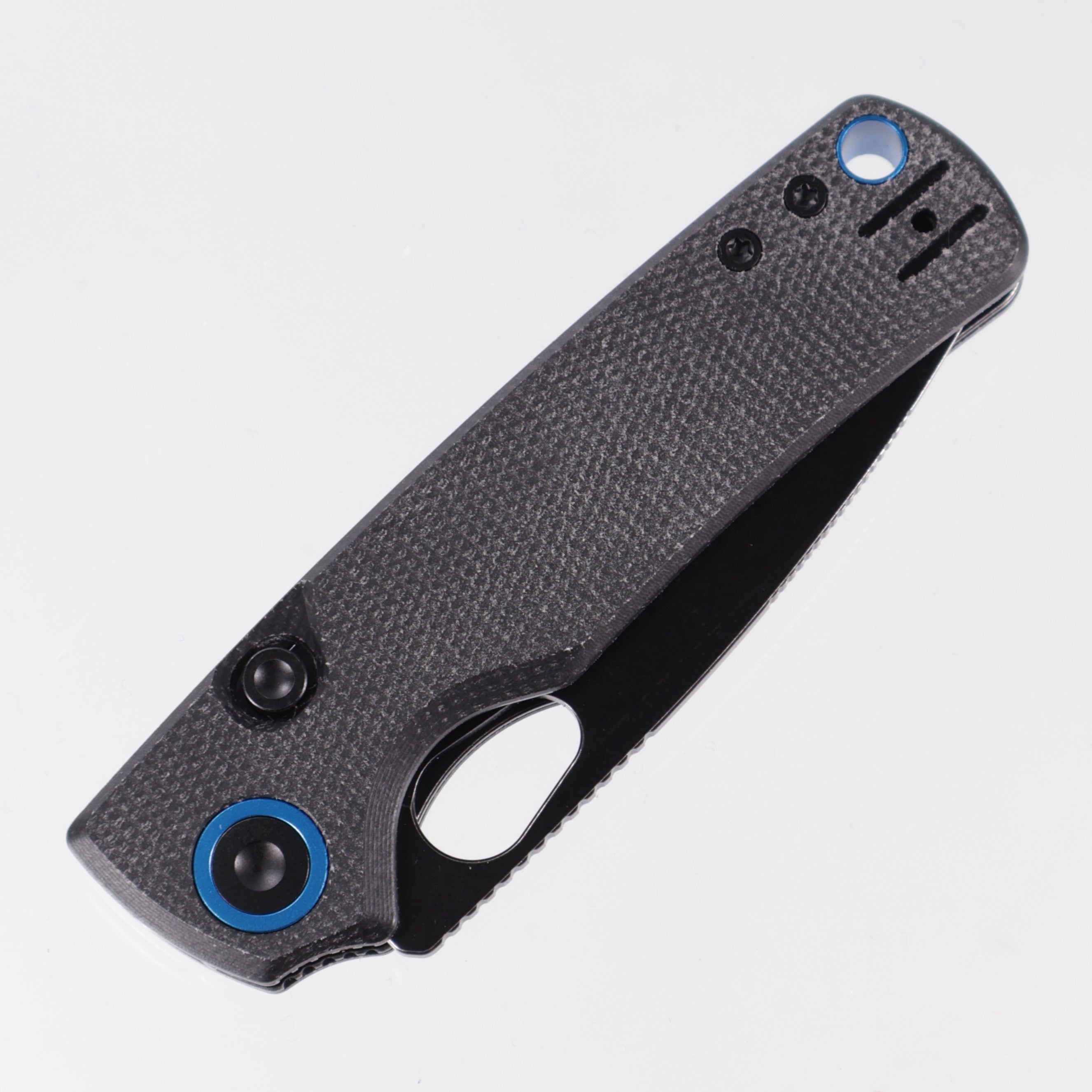 Vosteed Porcupine - 14c28n Blackwash - Black Micarta - Top Liner Lock - A2601