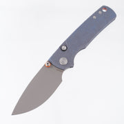Vosteed Porcupine TiSlim - Blue Acid Wash Titanium w/ Orange Accents - Acid Wash S90V - A4814