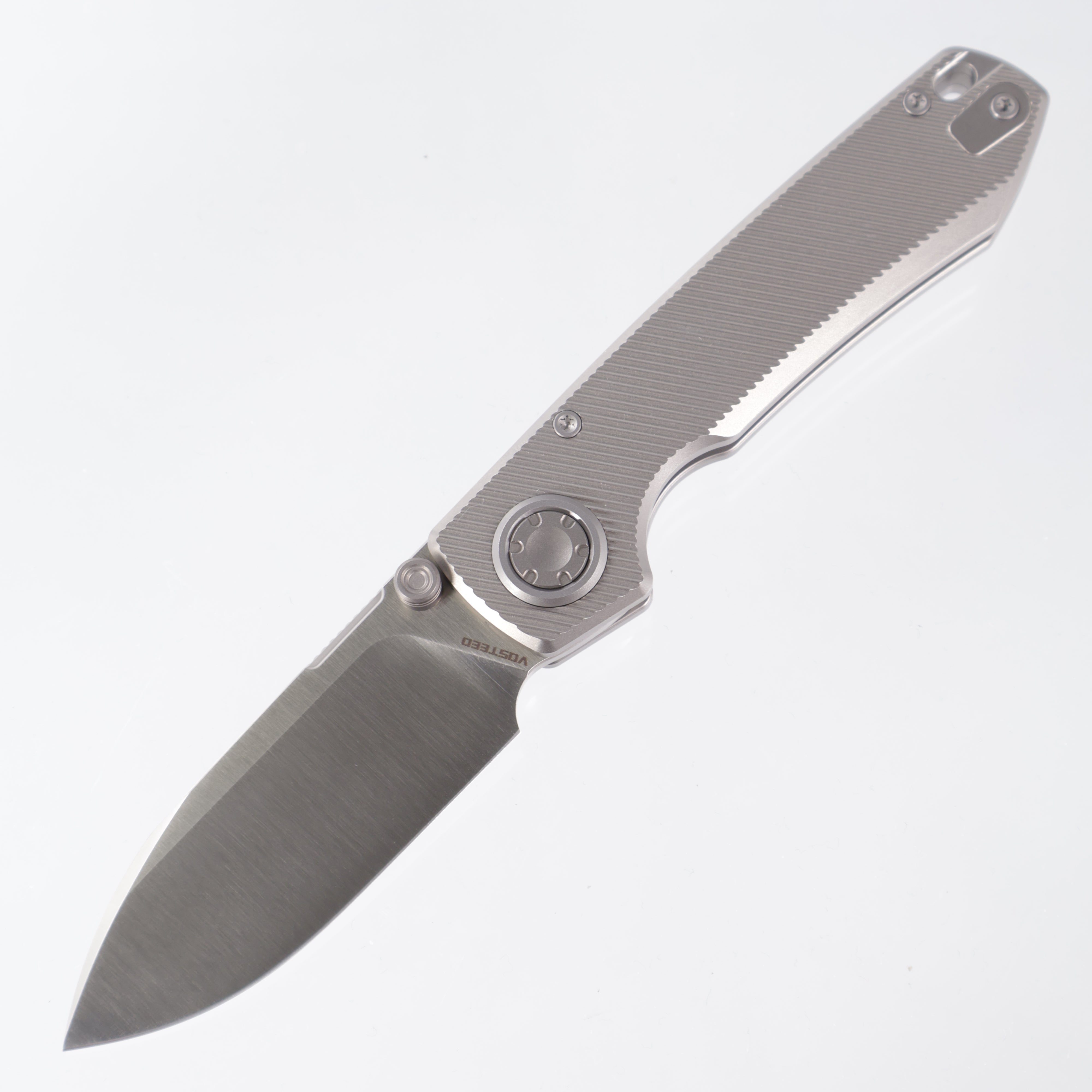 Vosteed Raccoon V - Plain Gray Titanium - Satin M390 - A4003
