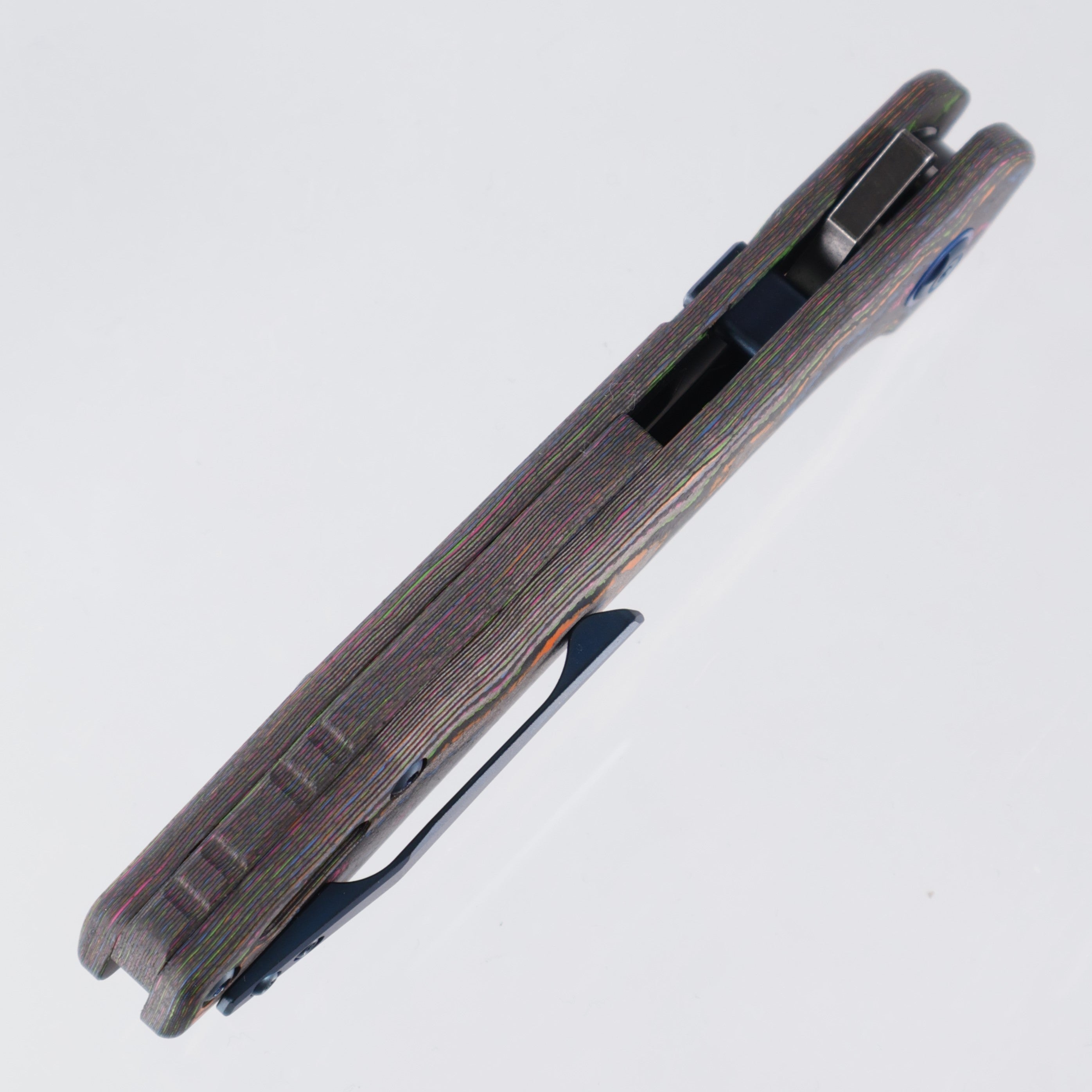 Vosteed RSKAOS - 80s Camo Carbon - Black Stonewash M390 - Blue Hardware - BR OP Exclusive - A0907