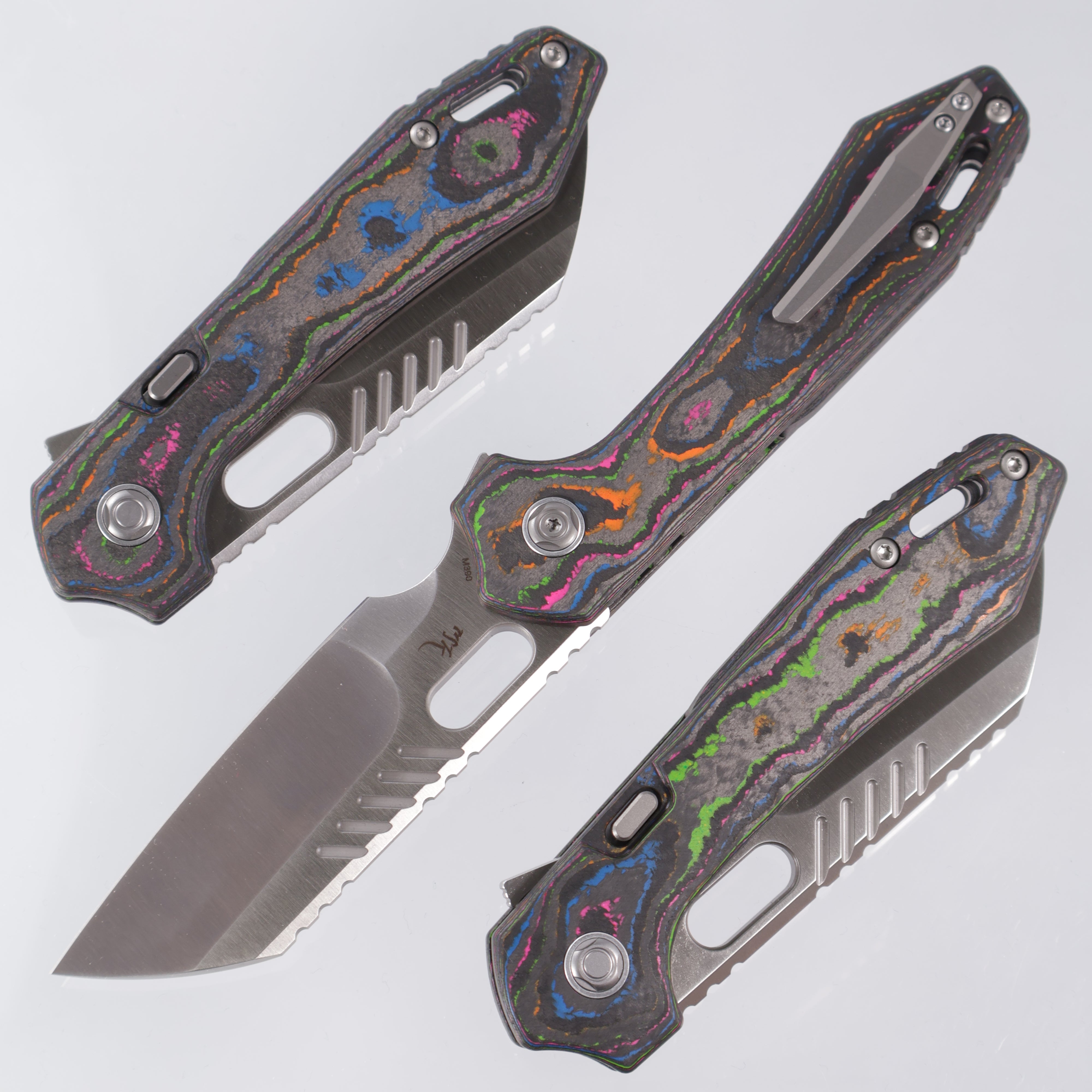 Vosteed RSKAOS - 80s Camo Carbon - Satin M390 - BR OP Exclusive