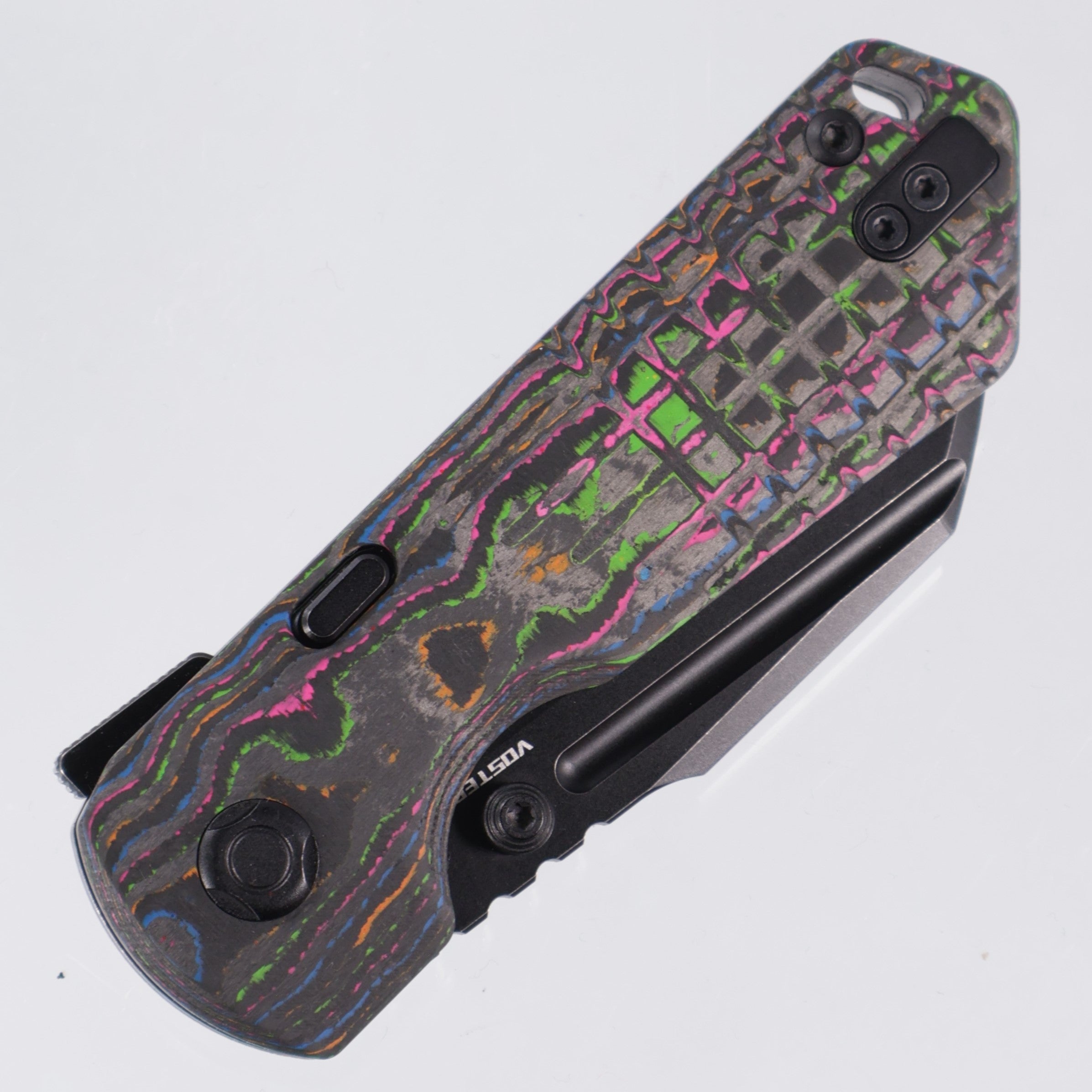 Vosteed Hedgehog - 80s Camo Carbon - Black Stonewash M390 - BR OP Exclusive - A1310