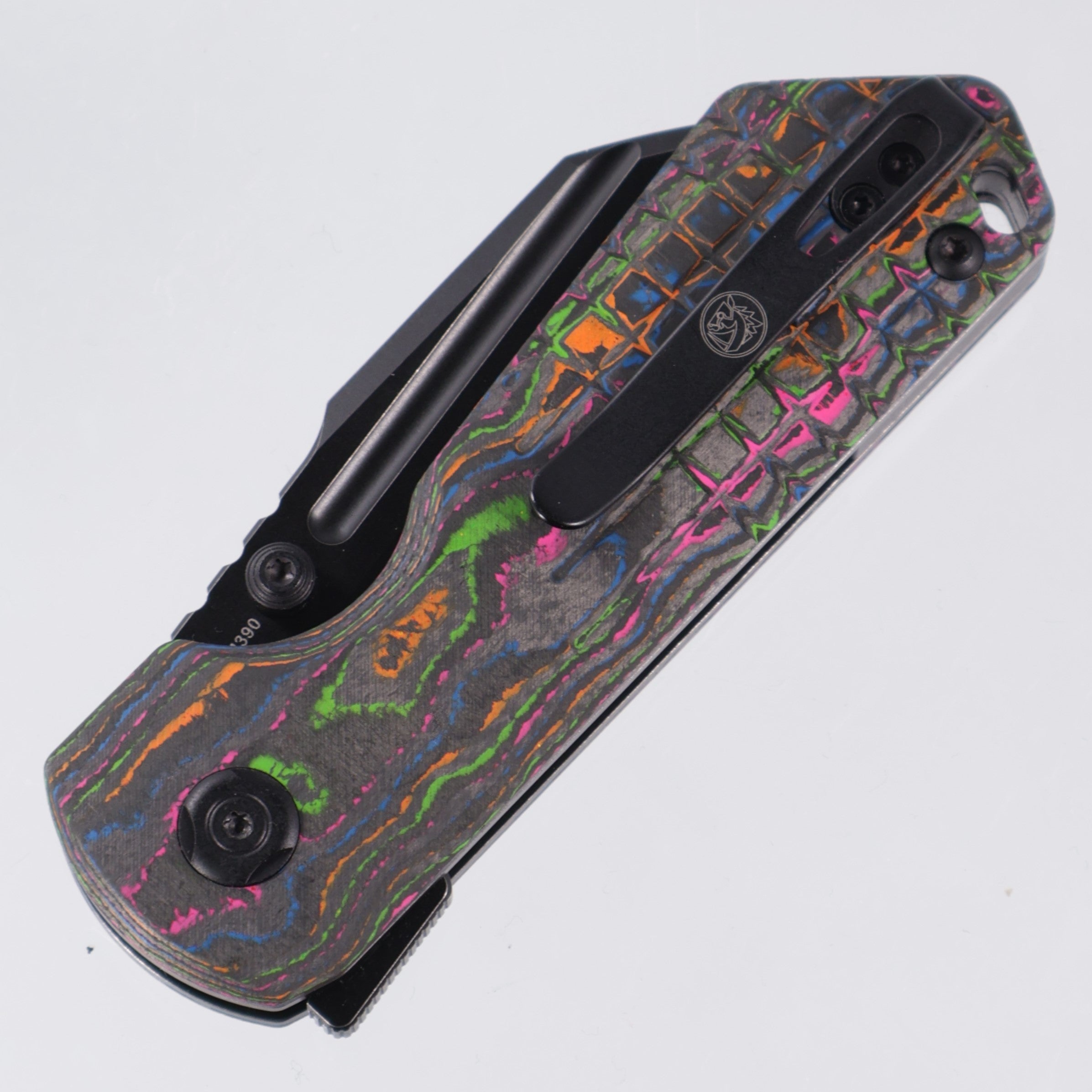 Vosteed Hedgehog - 80s Camo Carbon - Black Stonewash M390 - BR OP Exclusive - A1310