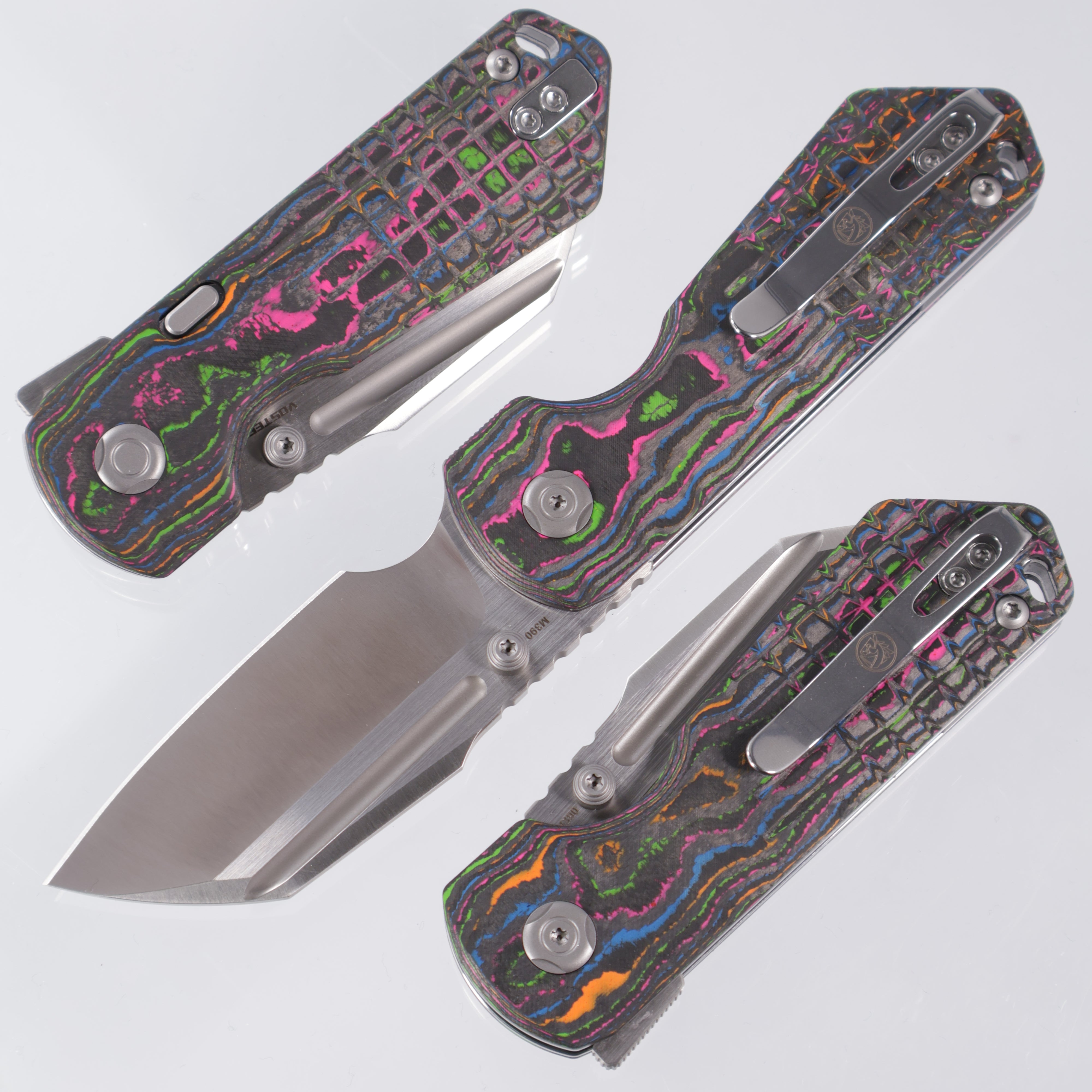 Vosteed Hedgehog - 80s Camo Carbon - Satin M390 - BR OP Exclusive